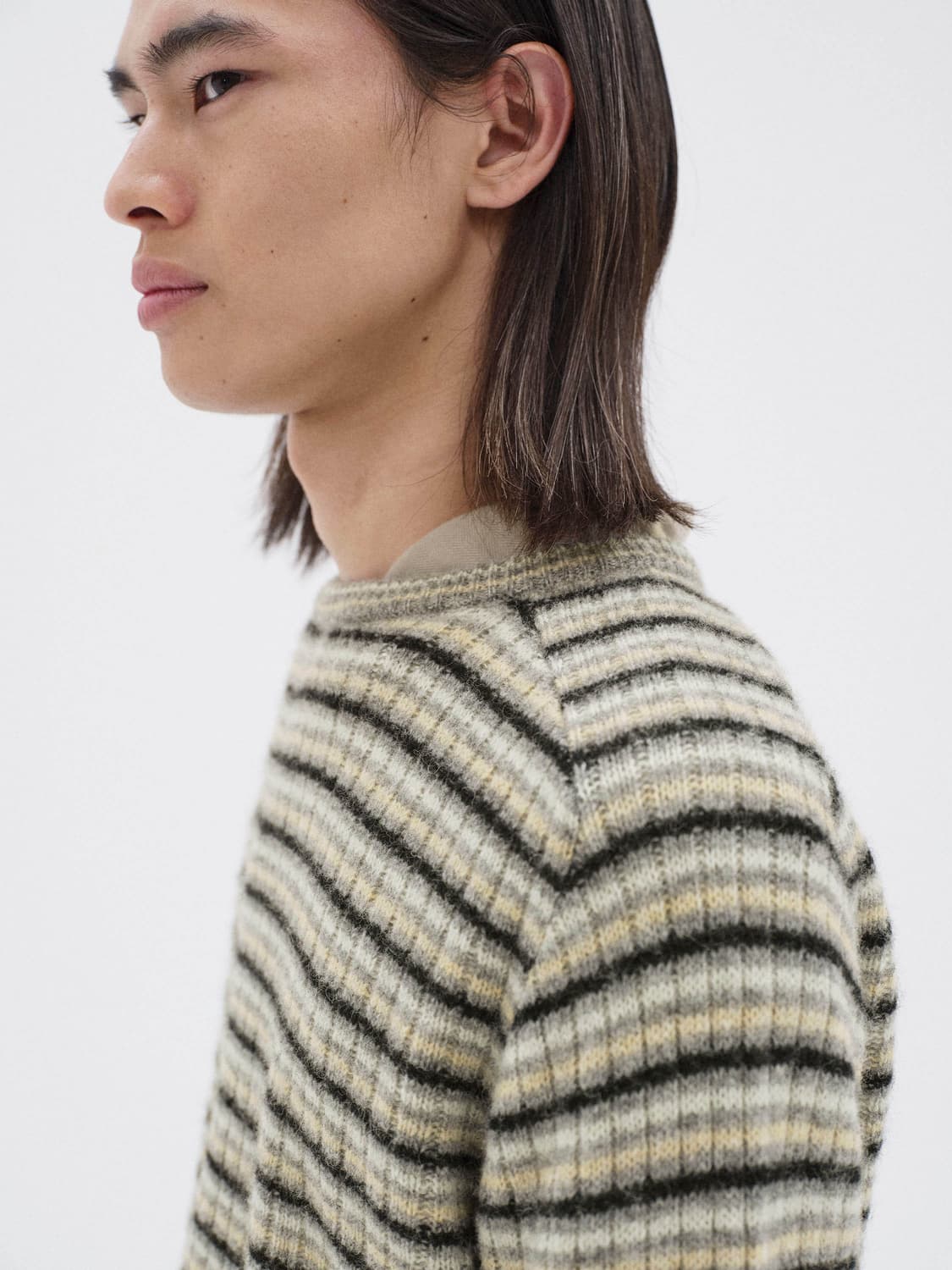 오라리 셔틀랜드 울 캐시미어 니트 5 그레이 상품이미지3