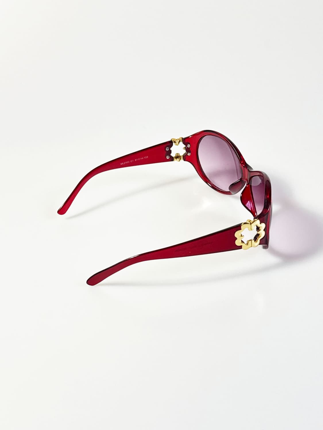 90s MARMOLL 볼드 오벌 프레임 틴트 빈티지 선글라스 상품이미지4