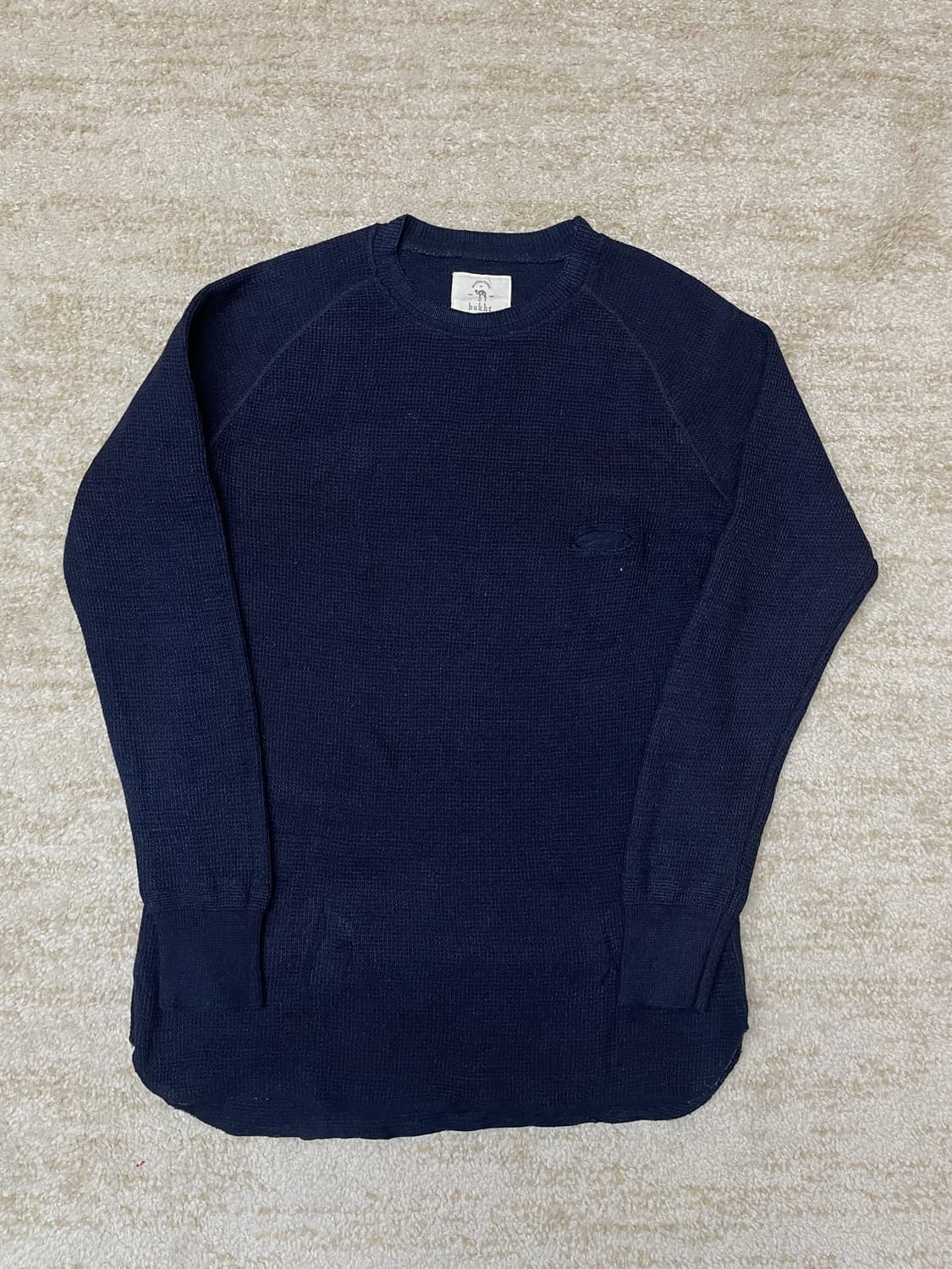 [L] Bukht 부호토 와플 니트 스웨터 상품이미지1