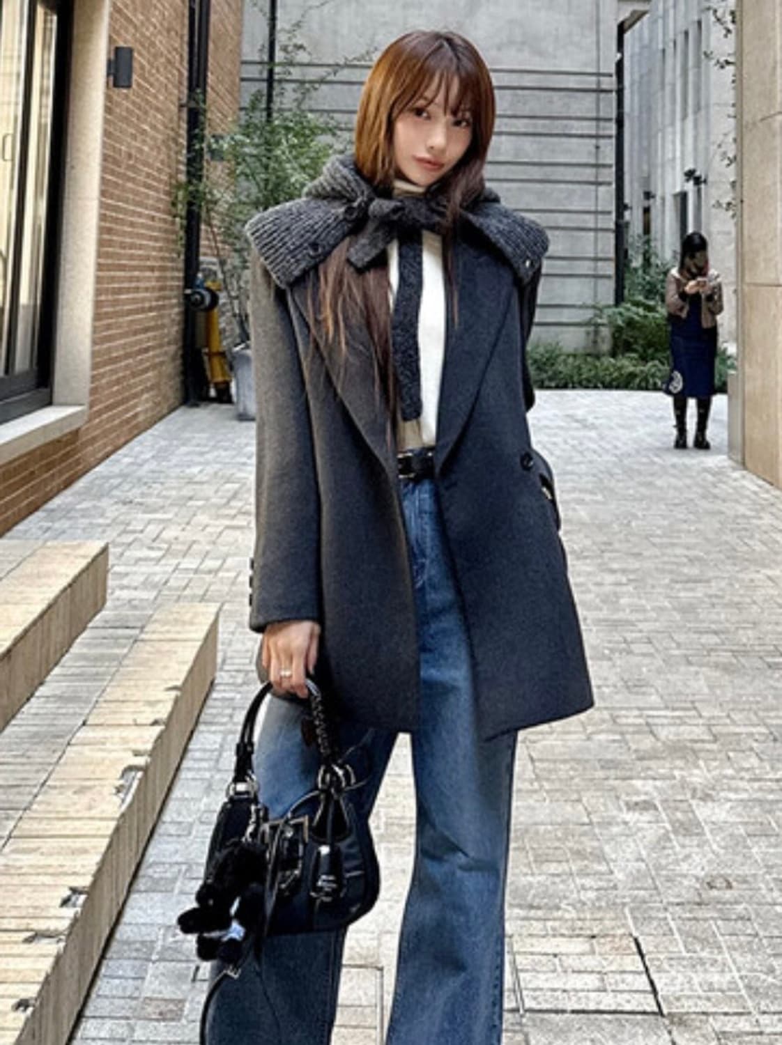 Marie 마리메이드 울 싱글 하프자켓 상품이미지2