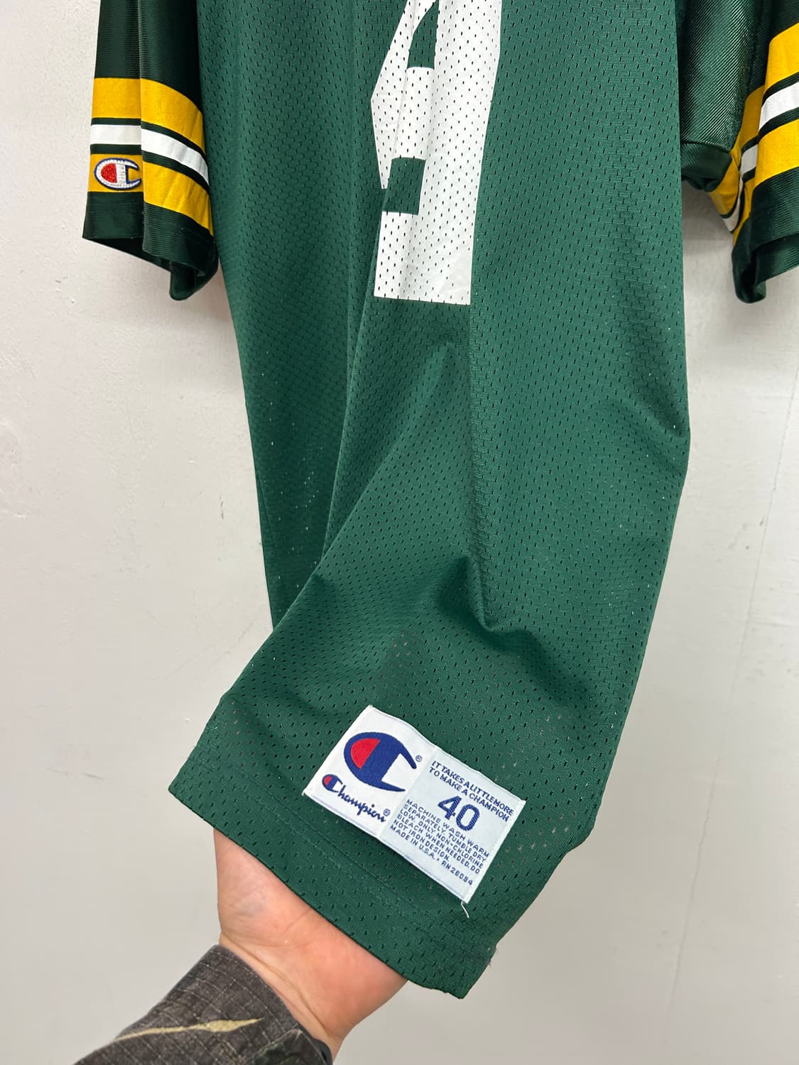 90s USA 챔피온 NFL 그린베이 패커스 브렛 파브 저지 상품이미지4