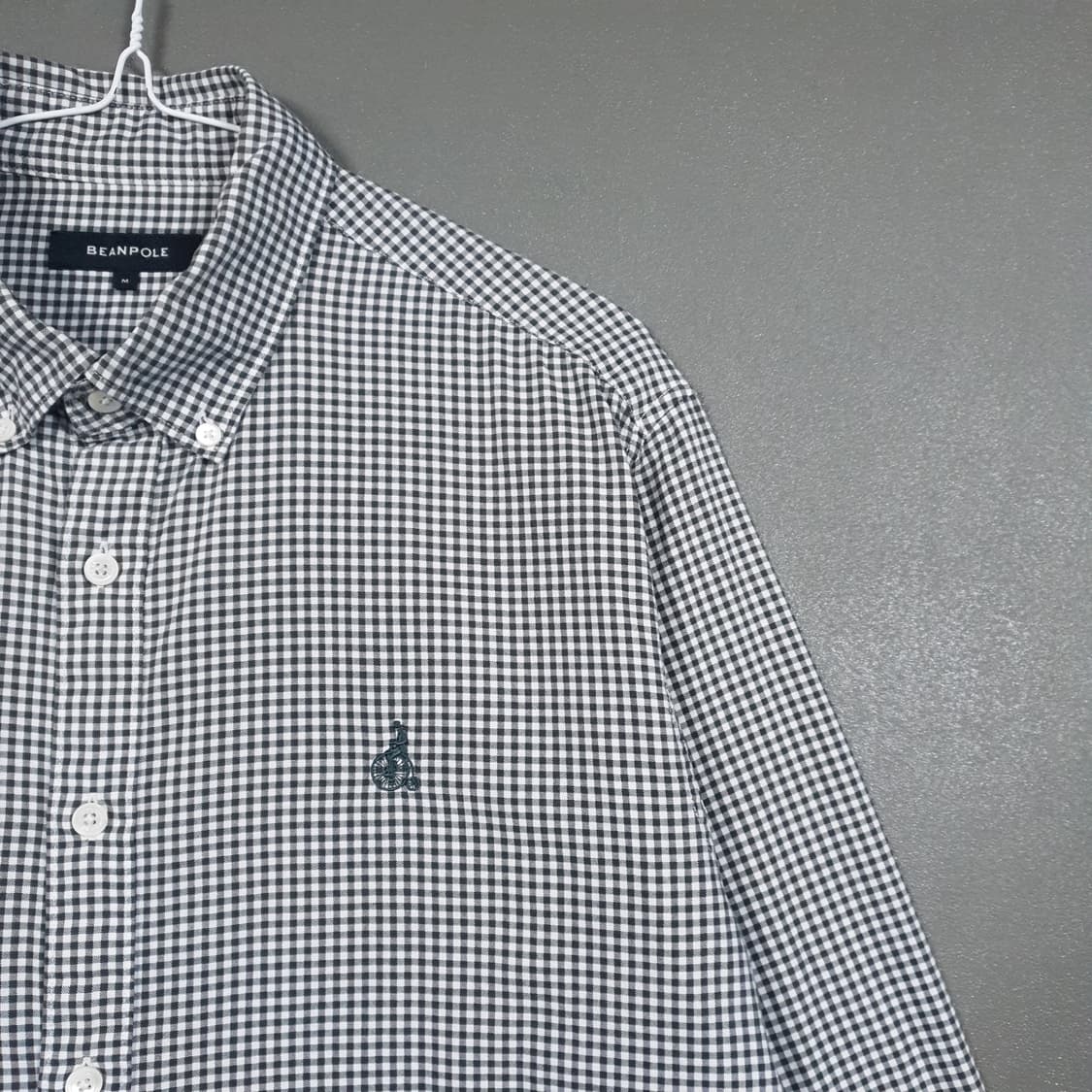100) 빈폴 신형 22FW 버튼다운 옥스포드 깅엄 체크 셔츠 긴팔 남방 상품이미지2