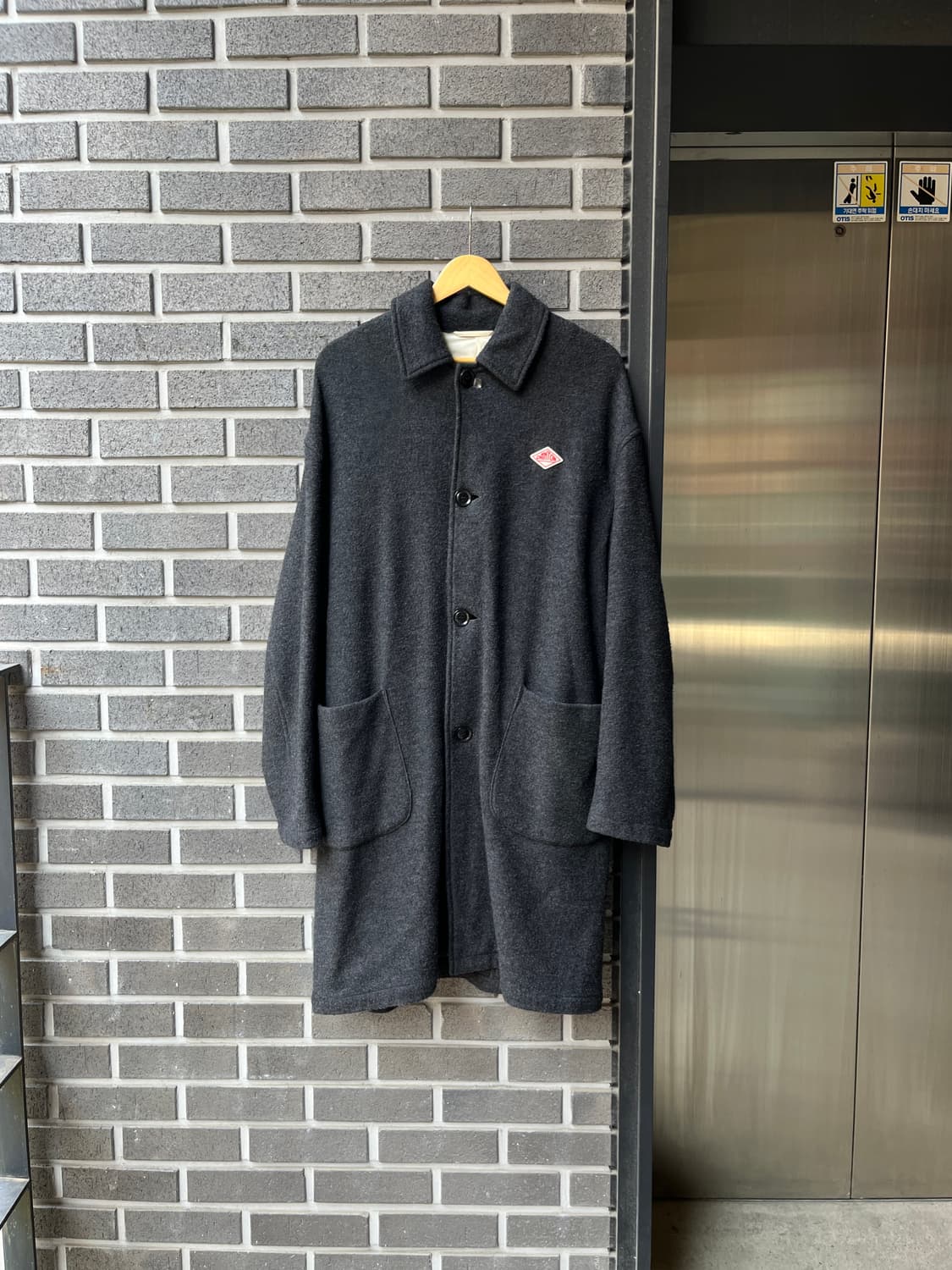 Danton 단톤 라이트 롱 코트 다크그레이 38 상품이미지1