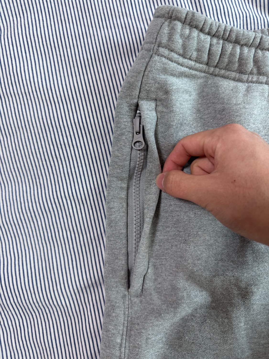 (SS급) 나이키 x 스투시 NRG RA 플리스 팬츠 다크 그레이 헤더  상품이미지6