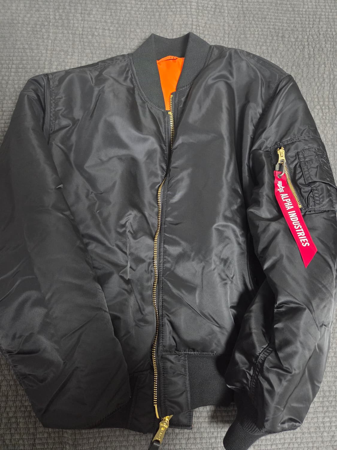 알파인더스트리 ma-1 블랙 L 상품이미지1