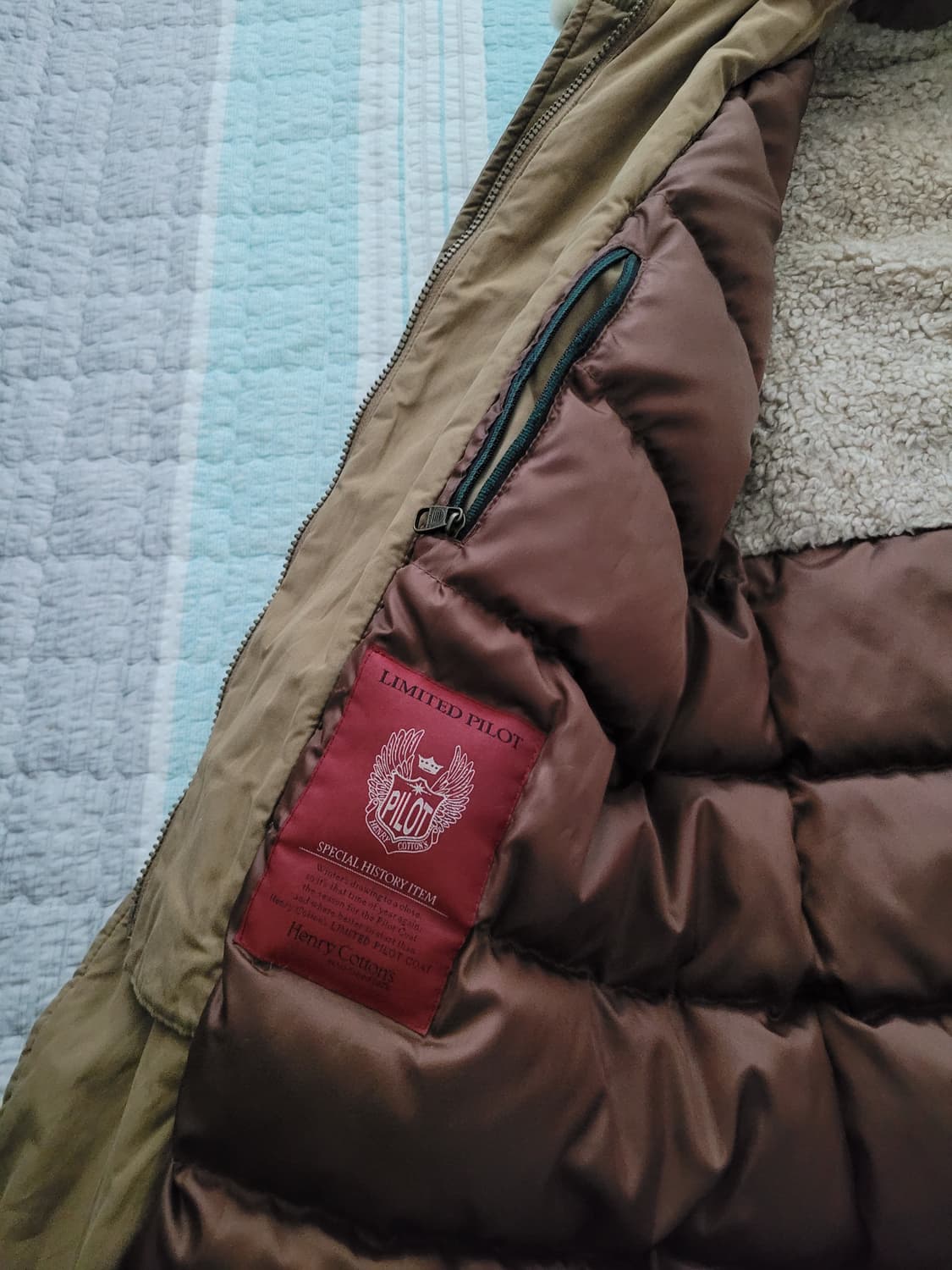 헨리코튼 Henry Cotton 리미티드파일럿 스핏파이어 다운코트 100 상품이미지6