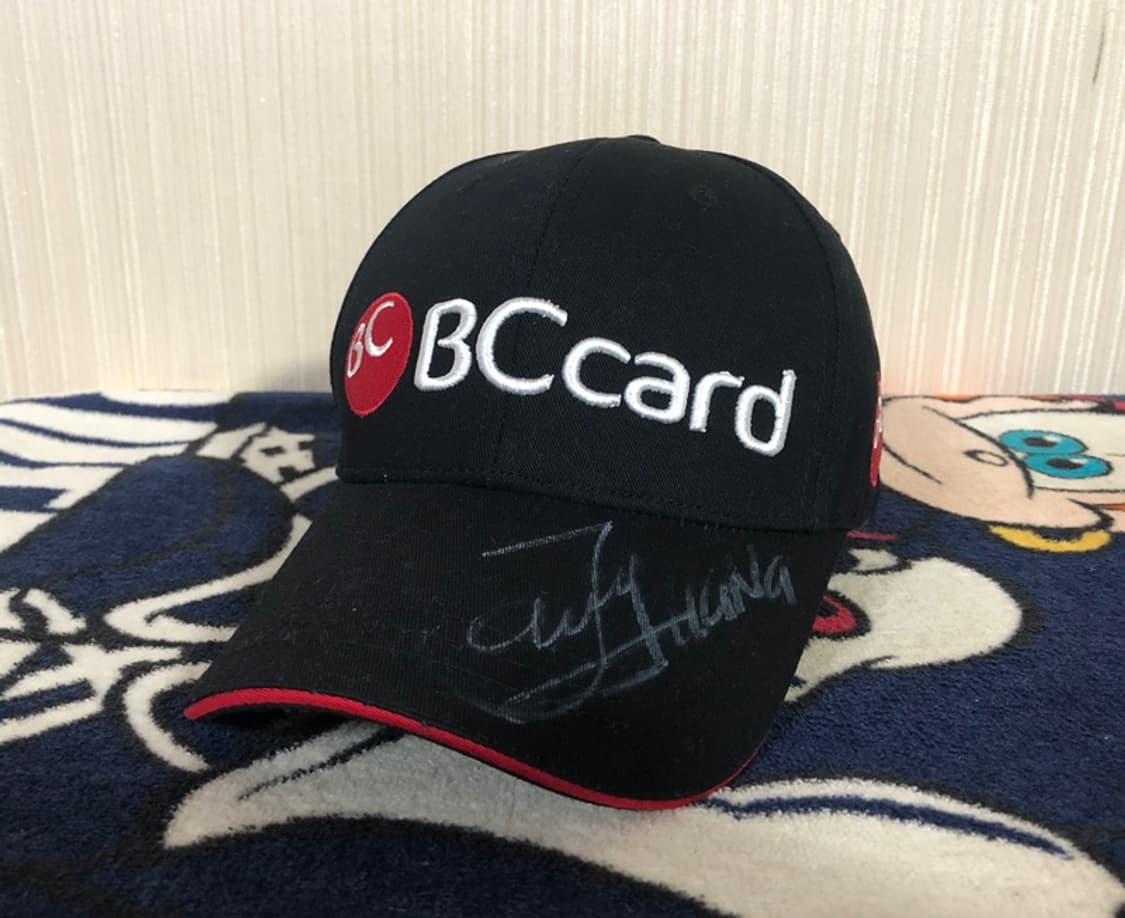 BC카드골프단 골프모자/장하나프로 싸인모자 상품이미지1