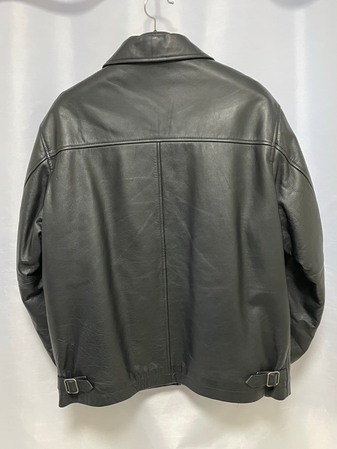 [D.O Archives] 90s 올드갭 레더 싱글라이더자켓 블랙(M) 상품이미지4