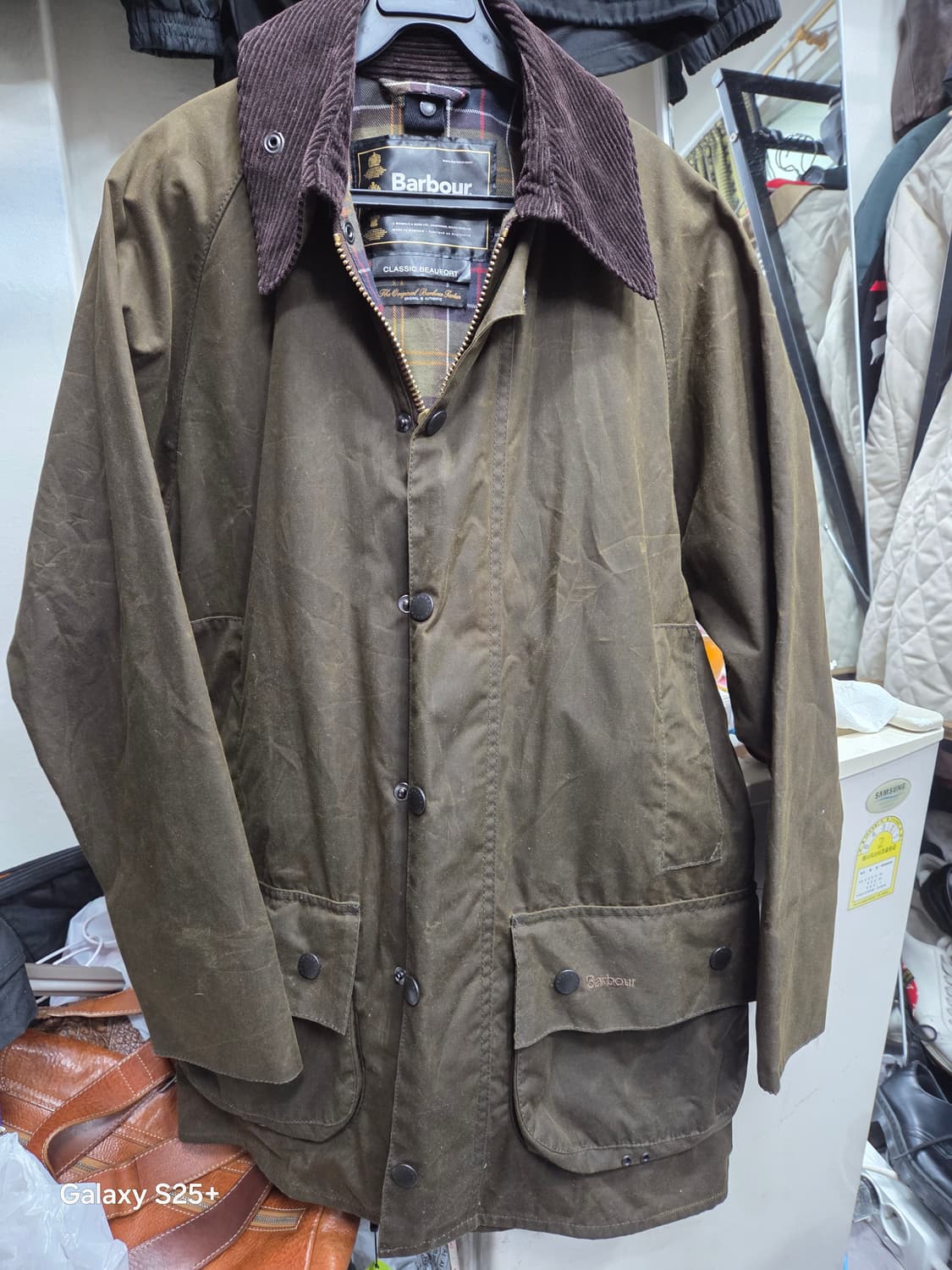 바버 클래식 뷰포트   왁스 자켓 상품이미지1