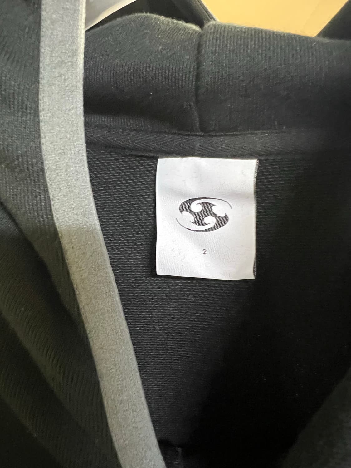 산산기어 테이프드 후디 24fw 블랙 2사이즈 상품이미지4