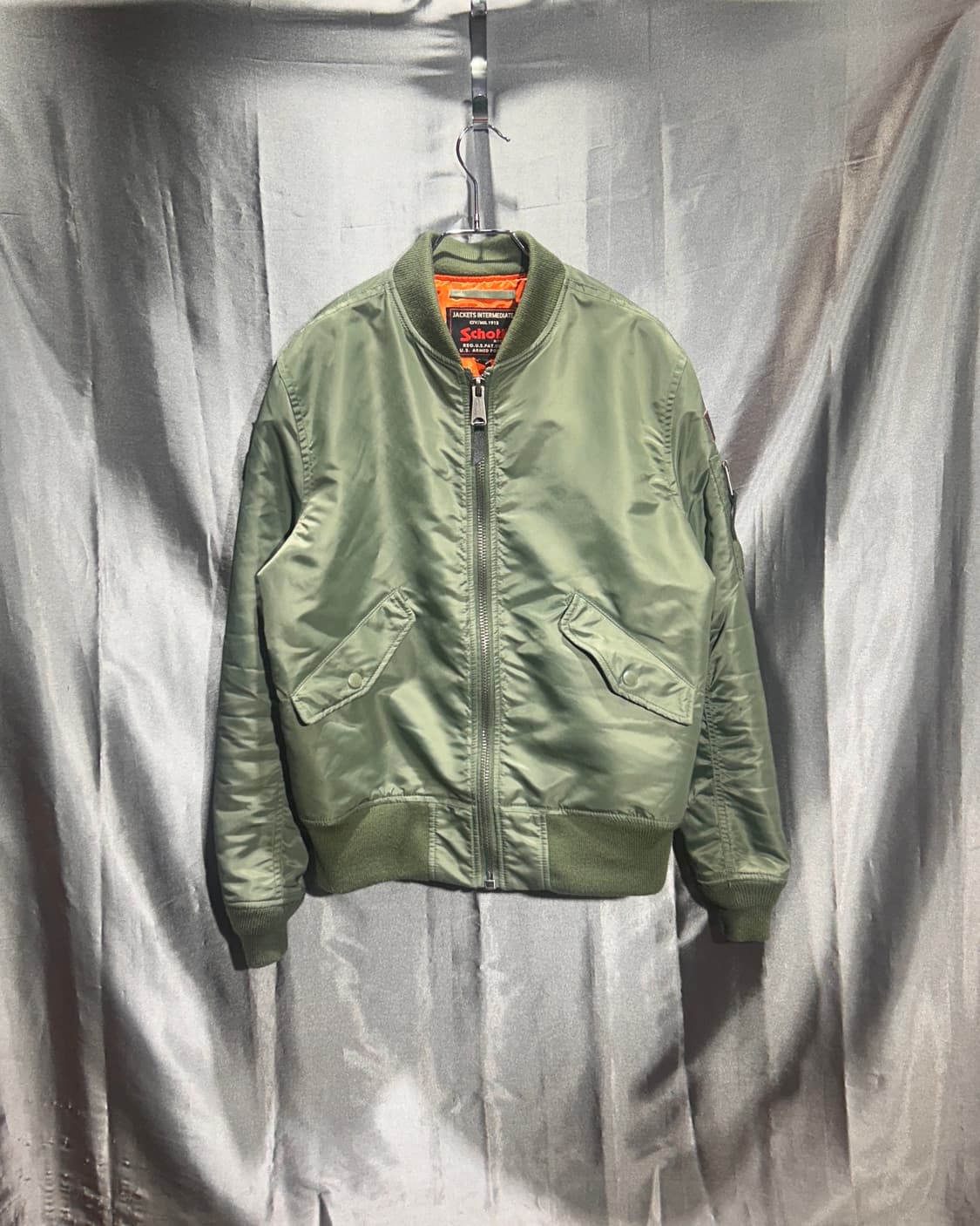 L 쇼트(Schott) 오리지널 MA-1 에어포스 카키 점퍼 상품이미지2