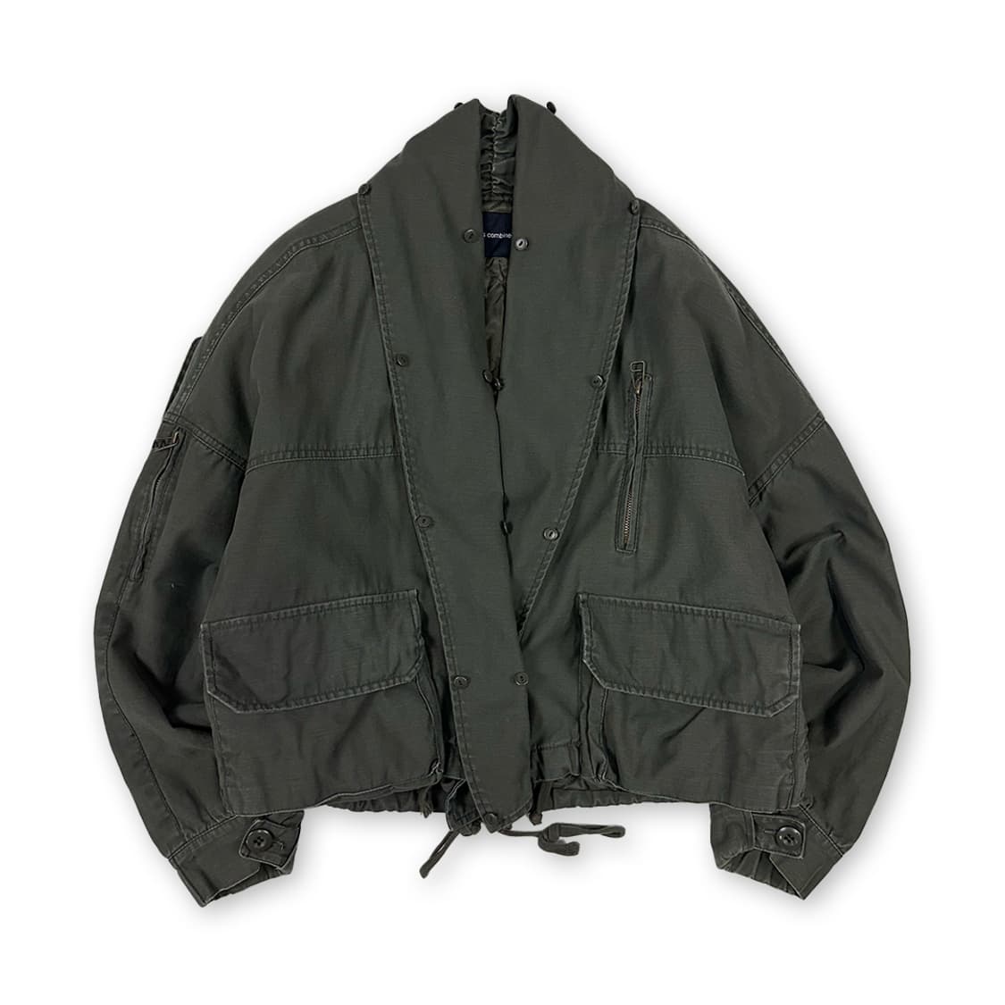 코데즈컴바인 숄카라 누빔 크롭 야상 상품이미지1