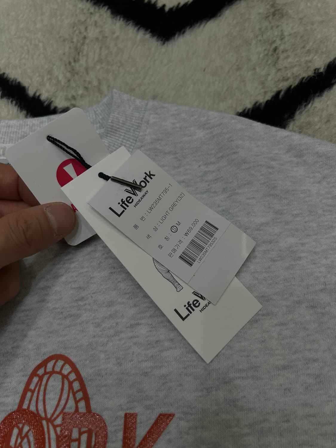 [S]라이프워크 라독 맨투맨/라이트그레이 상품이미지5