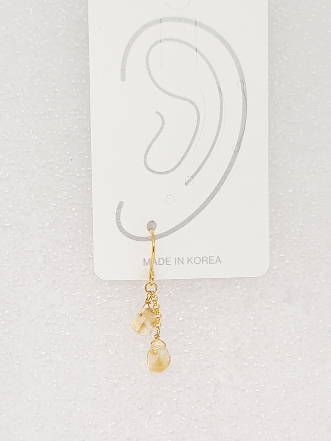 Citrine Teardrop 귀걸이 상품이미지2