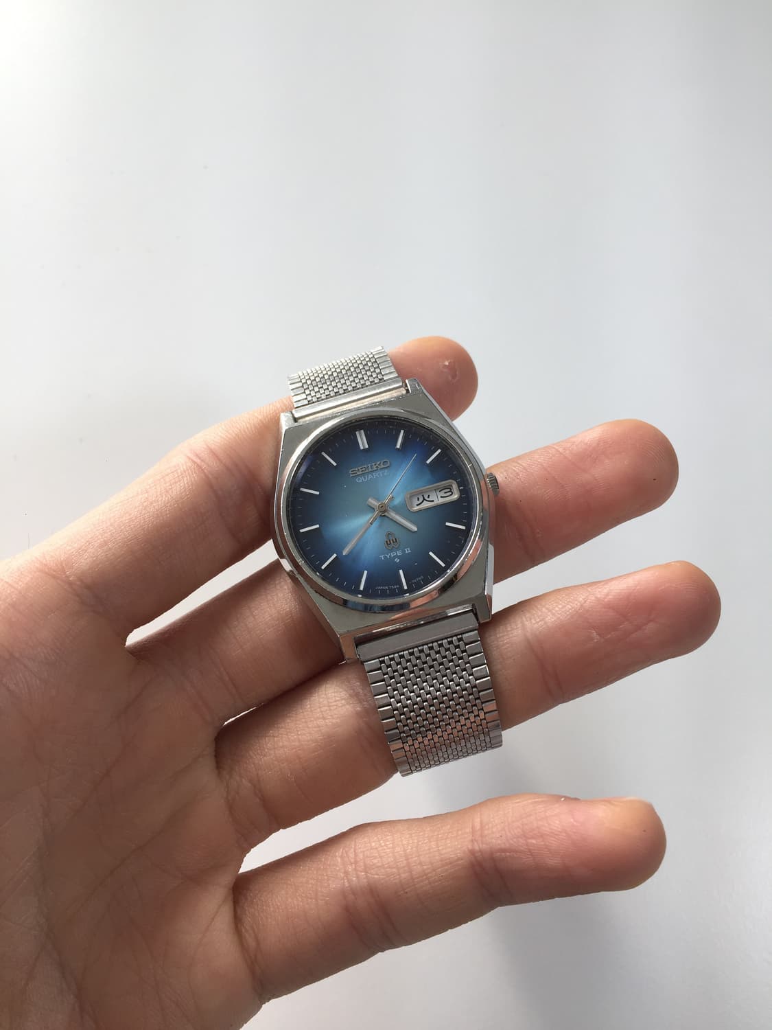 70s seiko type 2 blue gradation quartz 상품이미지2