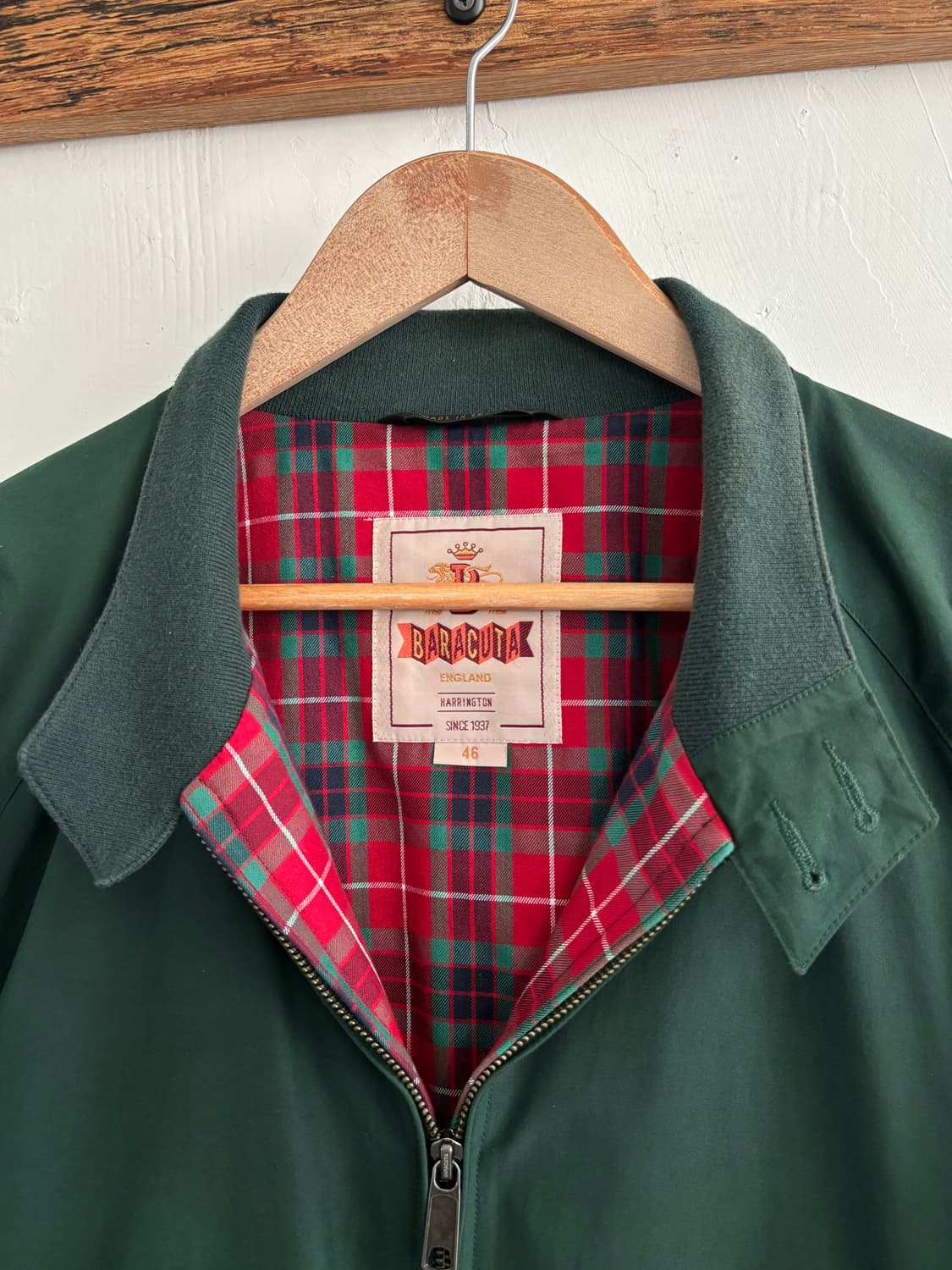 Baracuta 바라쿠타 레이싱 그린 G9 해링턴 자켓 상품이미지2