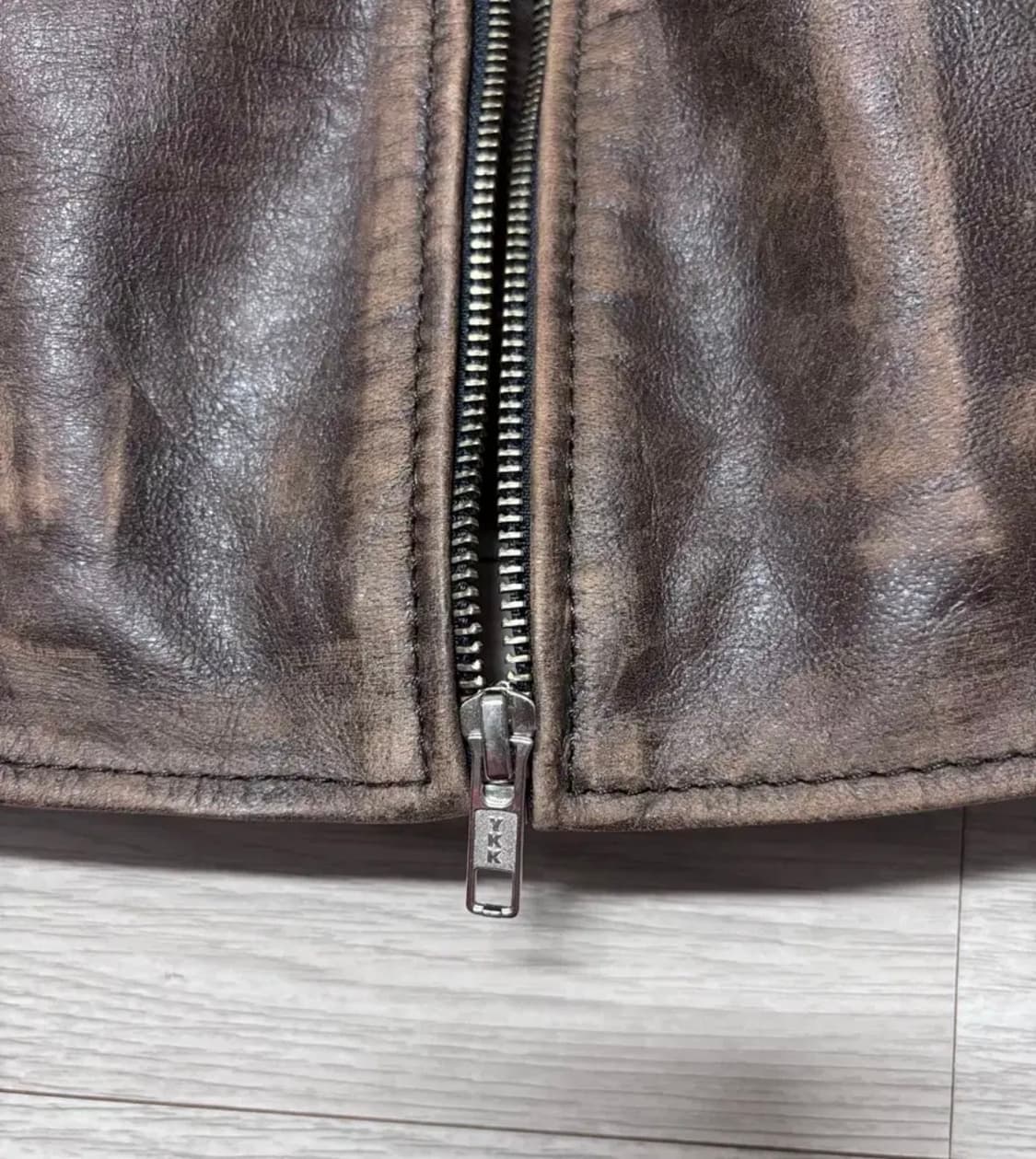 NUUANU/ 누아누/ 레더 자켓/ 누아누 브라운 레더자켓 상품이미지5