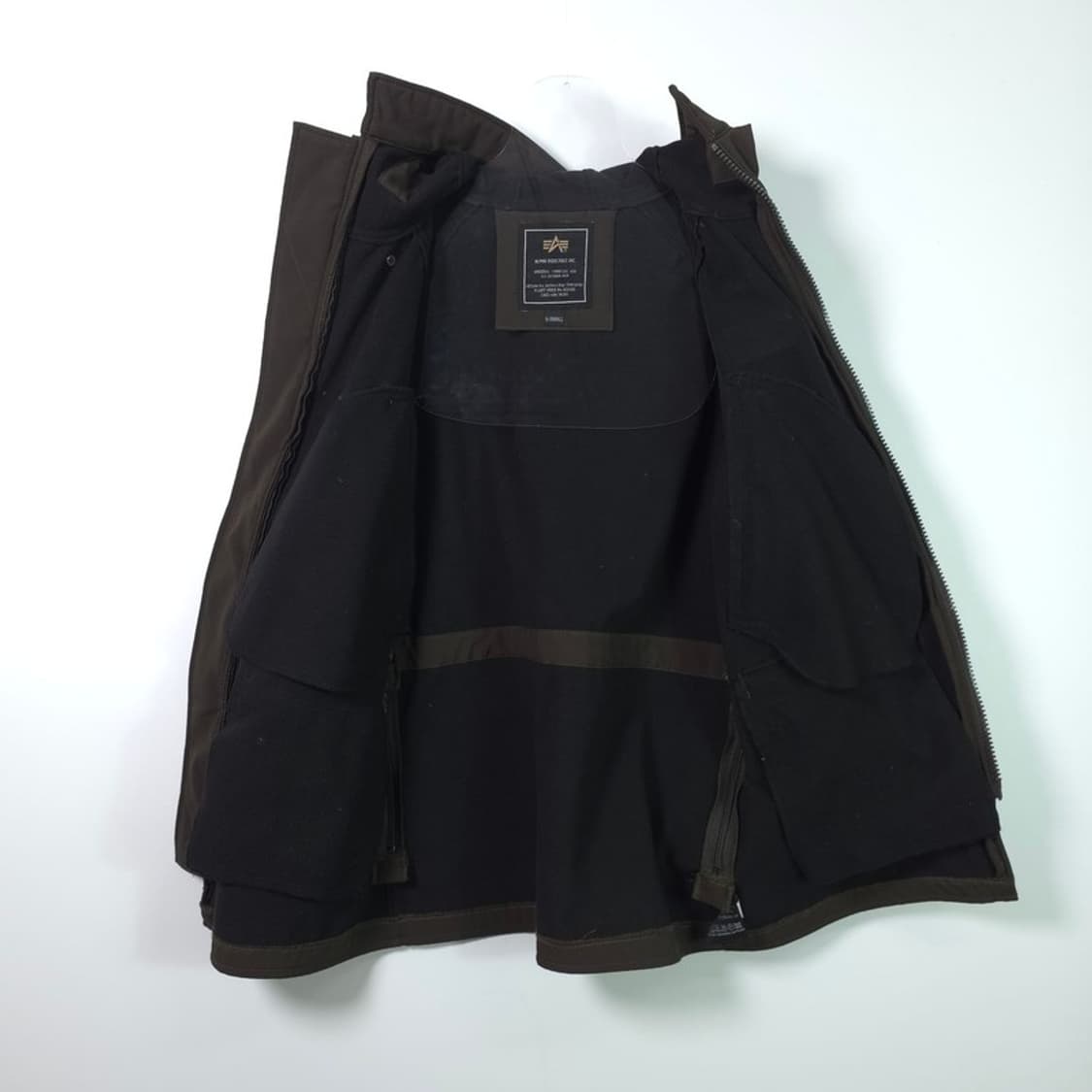 알파인더스트리 다크 브라운 소프트쉘 테크니컬 자켓 XS 상품이미지7