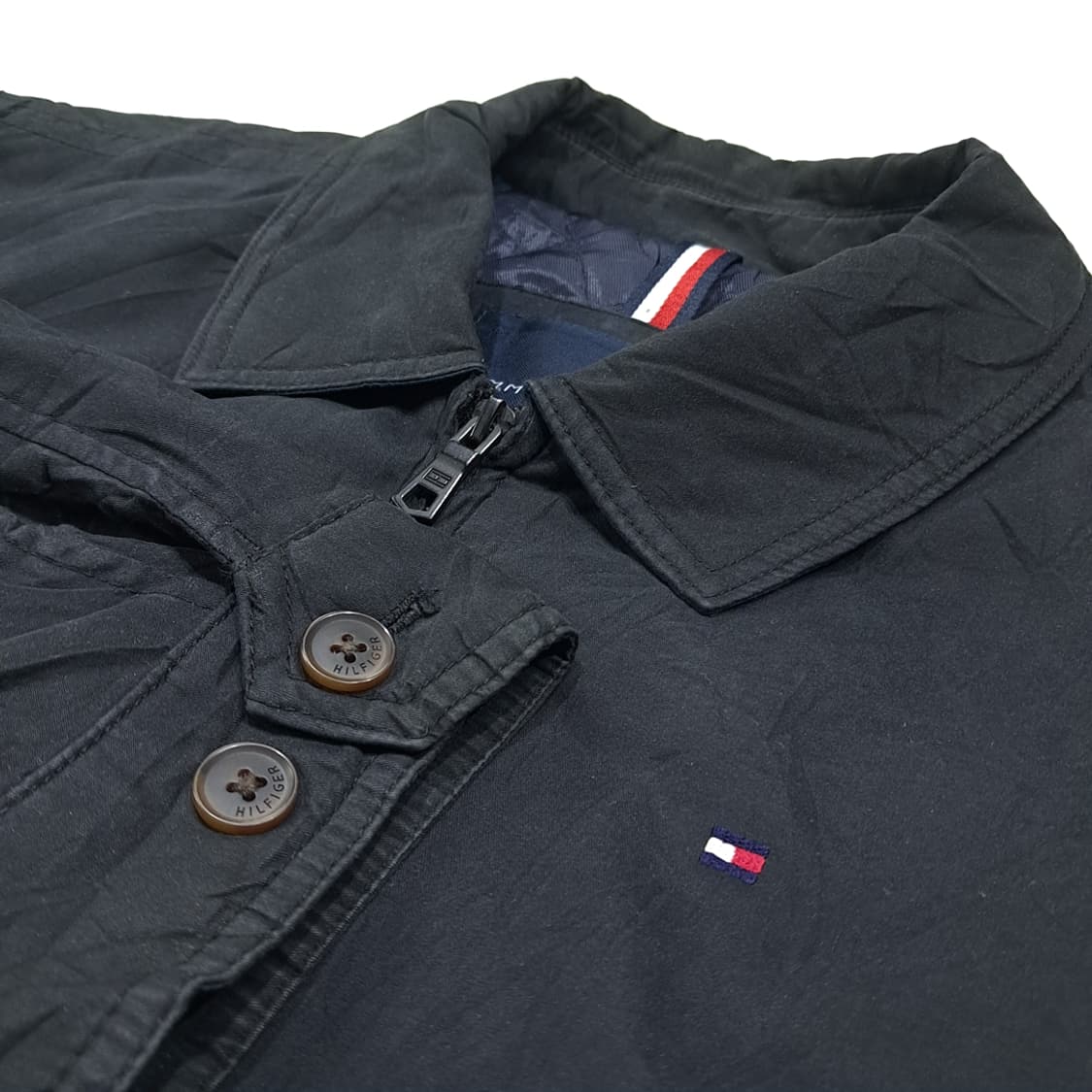 CL902 XL 타미힐피거 퀼팅 블랙 자켓 아우터 상품이미지5