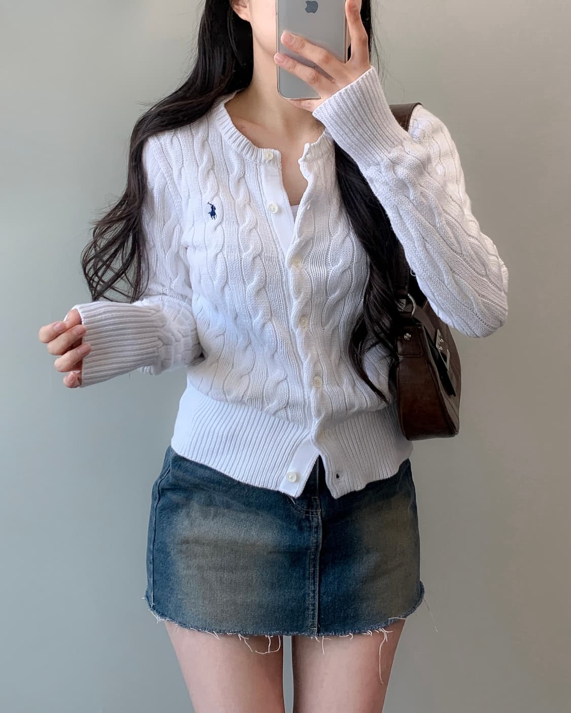 폴로 코튼 케이블 가디건 상품이미지3