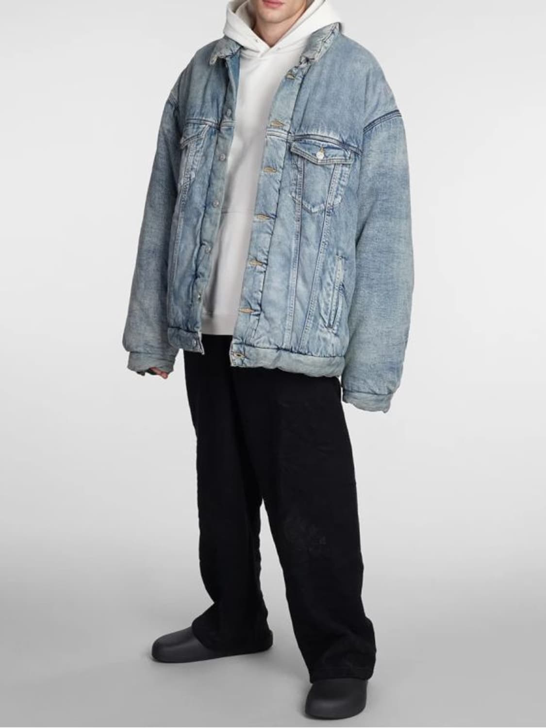 인터섹션 오버사이즈 데님 패딩 점퍼 상품이미지6
