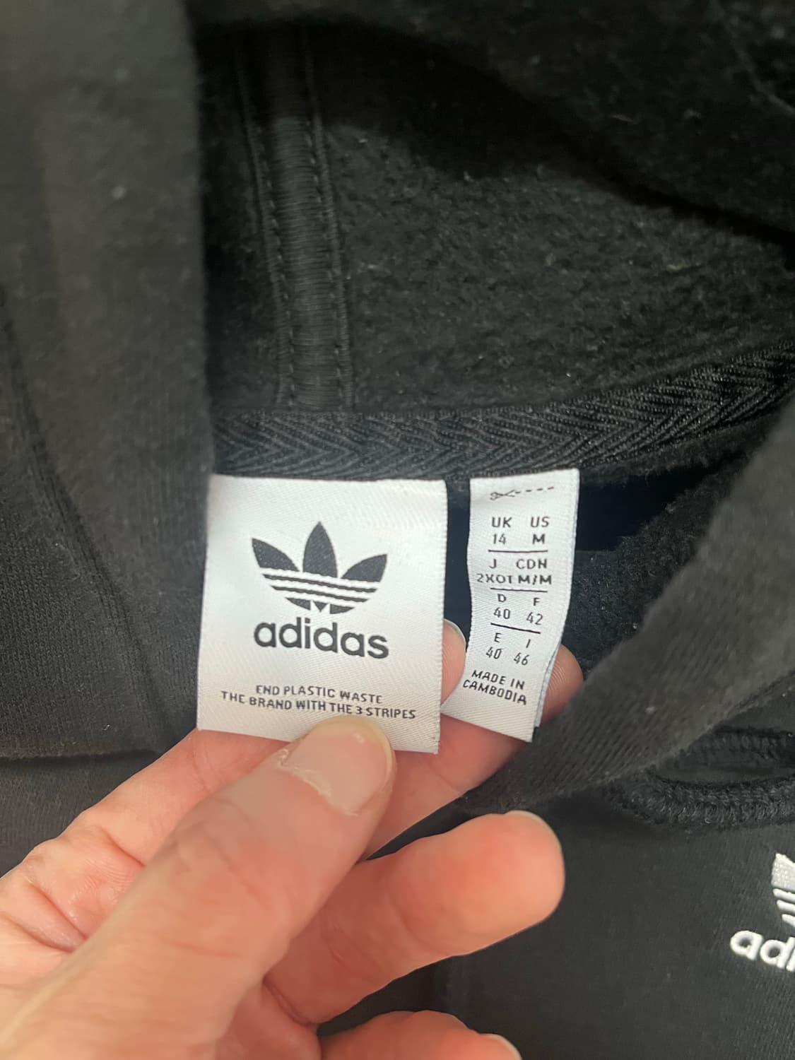 아디다스 기모 후디 크롭티셔츠 m 사이즈 상품이미지2