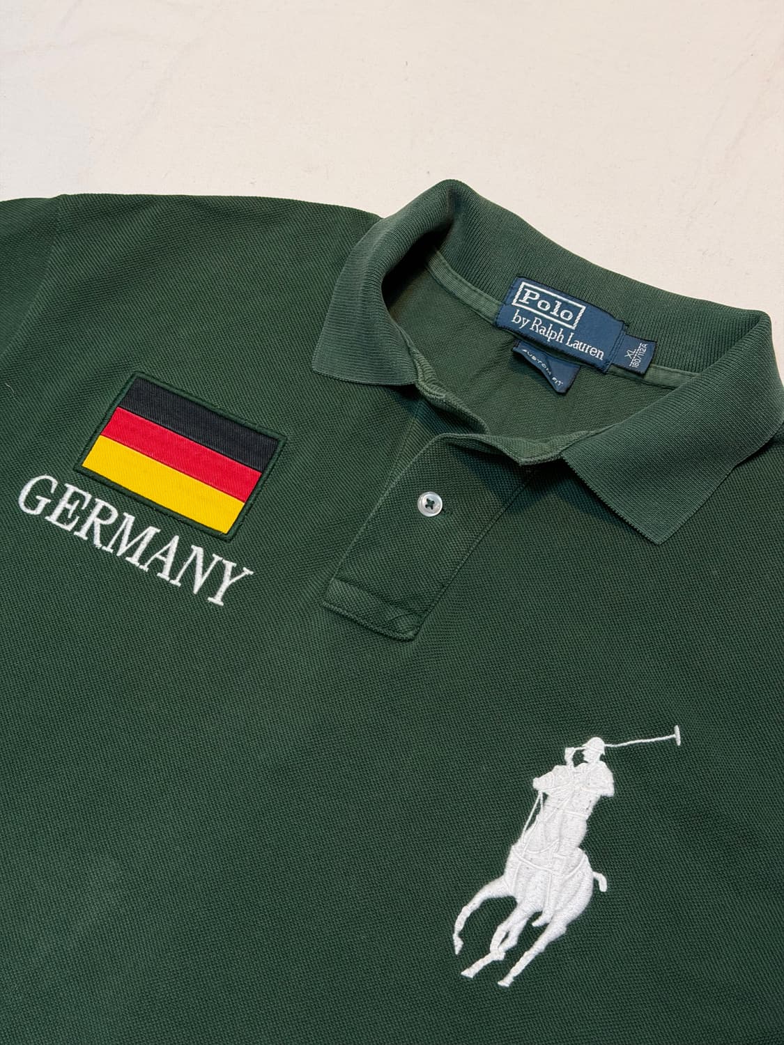 폴로 랄프로렌 빅포니 치프키프 독일 롱슬리브 카라티 그린 상품이미지3