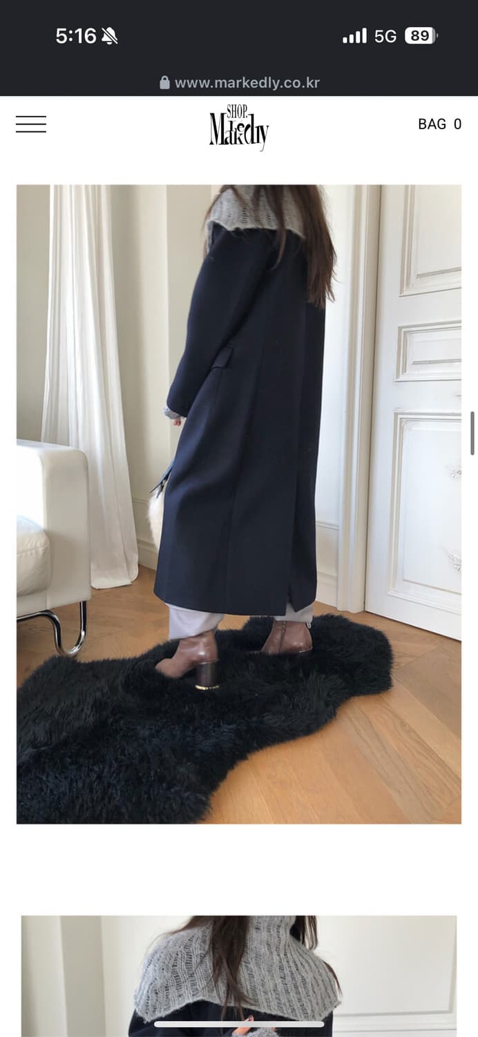 새상품 런던플랏 클래식더블 롱코트 상품이미지9