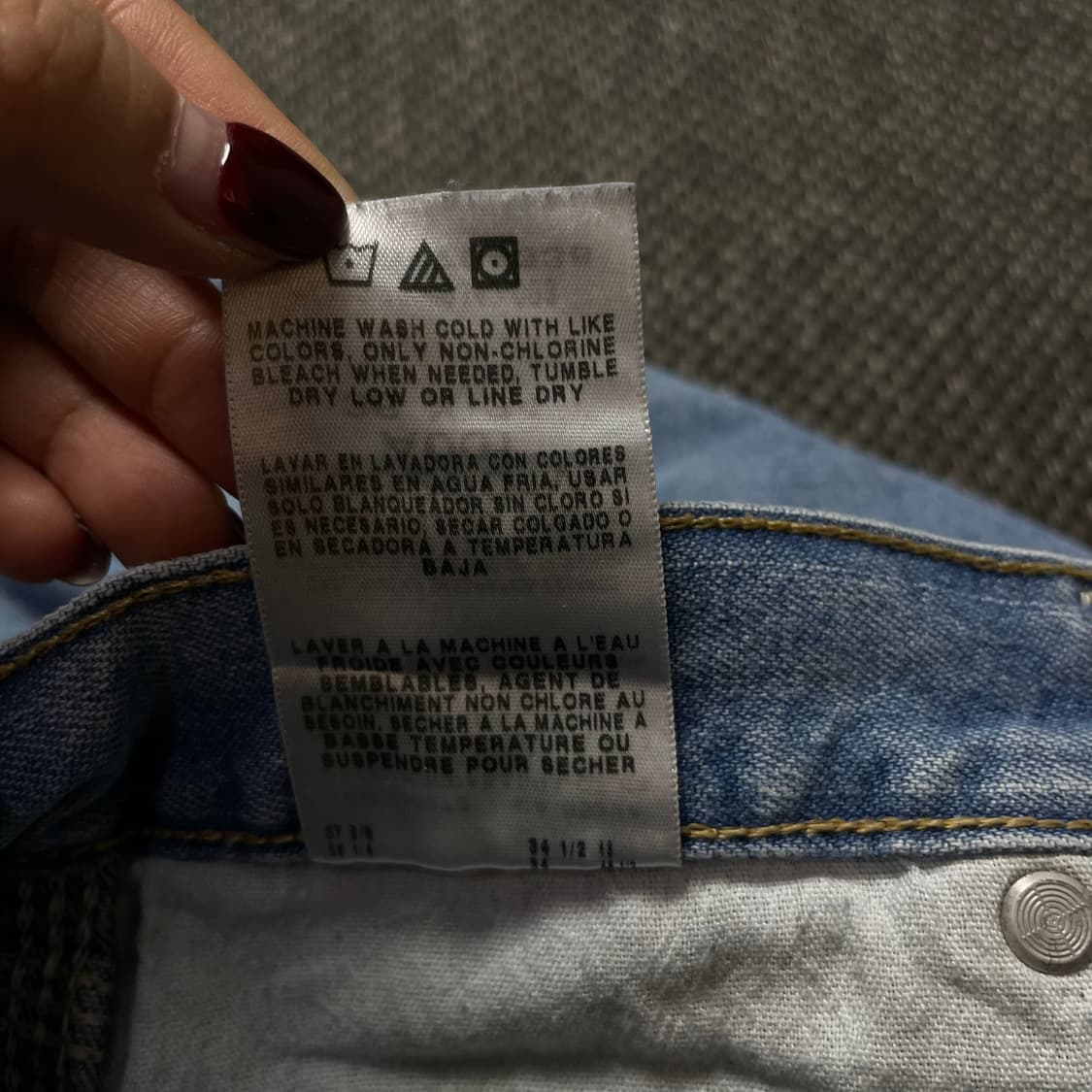 (36)랭글러 라이트블루 레기드웨어 카펜터 데님 팬츠 상품이미지4