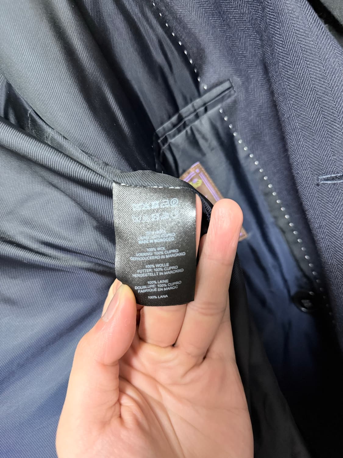 드리스반노튼 로밧 헤링본 더블 자켓 상품이미지8