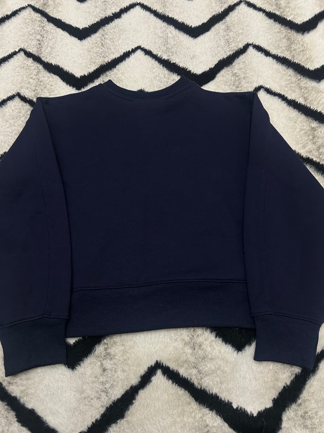 [Free]로라로라 크롭 스펠아웃 맨투맨/네이비레드 상품이미지5