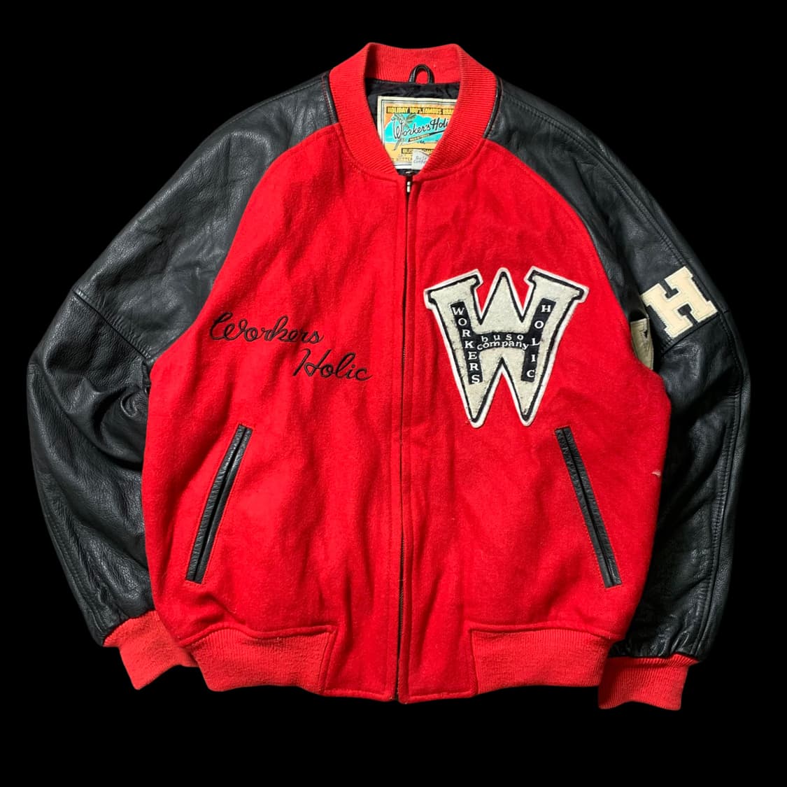 [M~L] 빈티지 부소 컴퍼니 바시티 자켓 상품이미지2