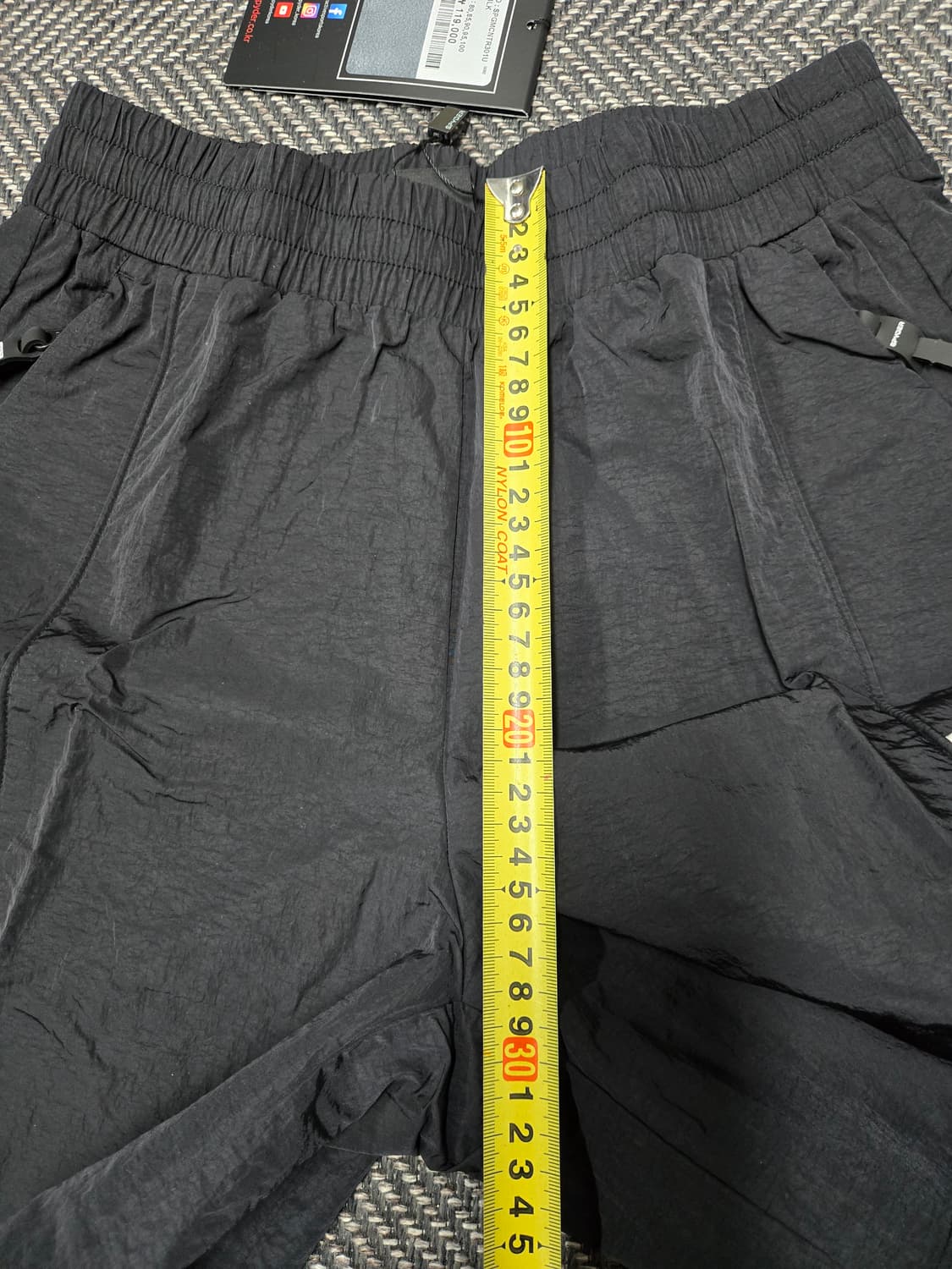 스파이더 공용 블랙 반바지 상품이미지6