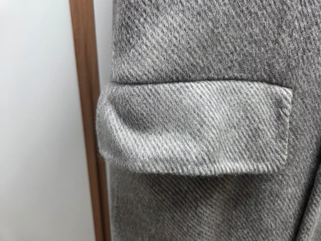 마마가리 오버사이즈 핸드메이드 코트 트윌 그레이 44 사이즈 상품이미지3