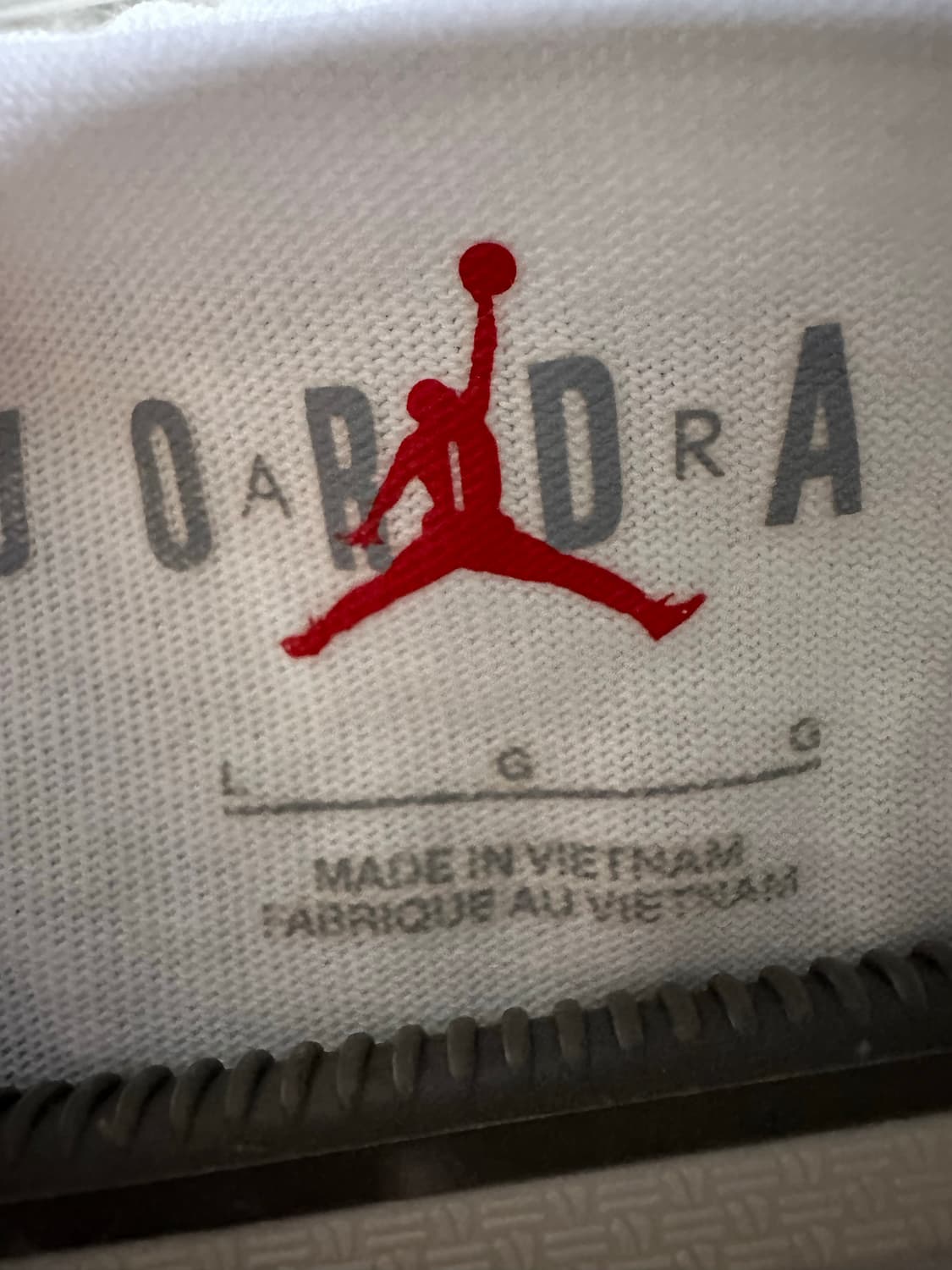 조던 파리 생제르망 반팔 티셔츠 화이트 라지사이즈 반팔 상품이미지5