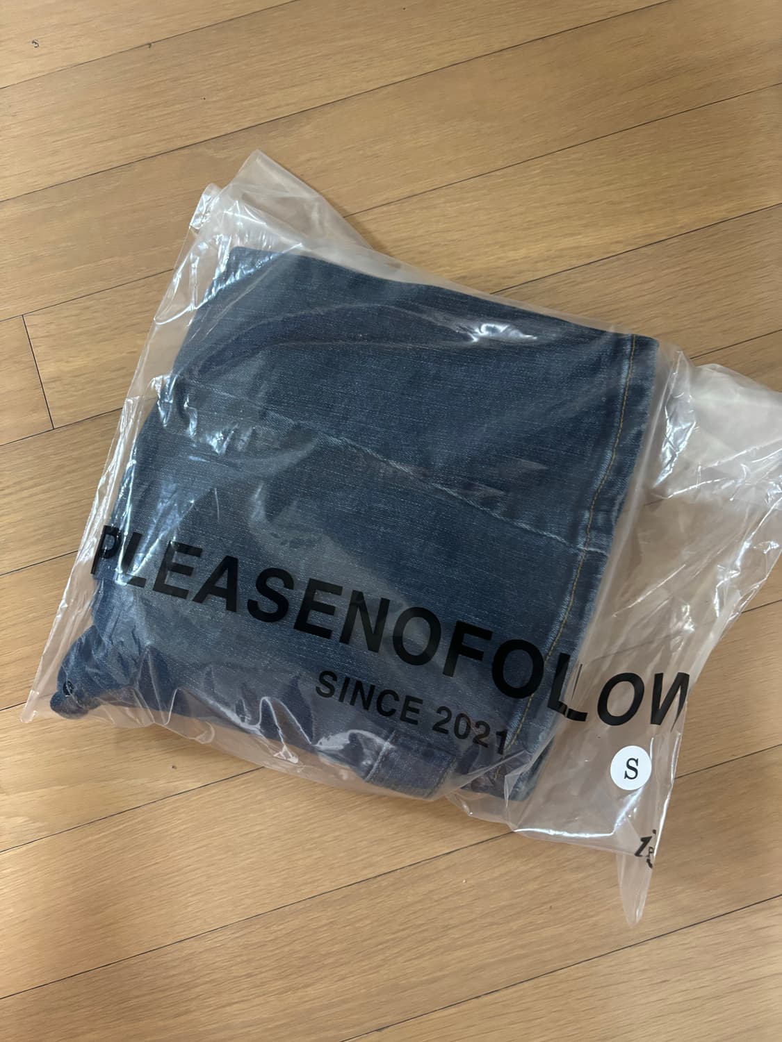 플리즈노팔로우 플노팔 빈티지 워싱 부츠컷 블루 S 새상품 상품이미지2