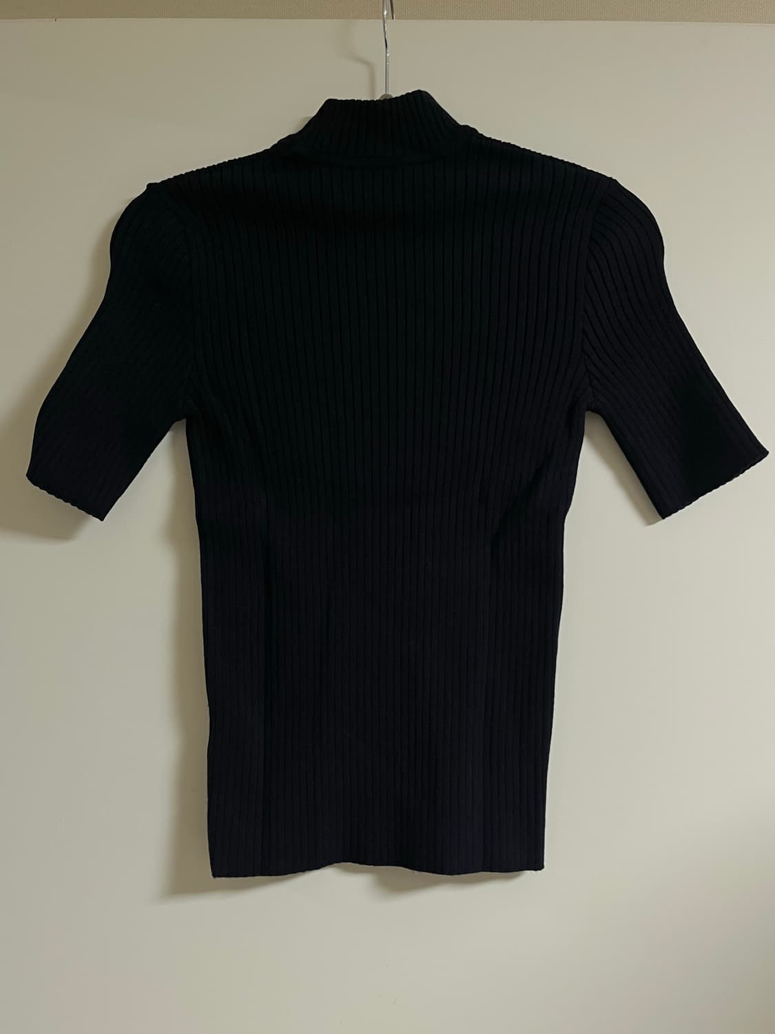 Courreges ribbed knit top navy 상품이미지4