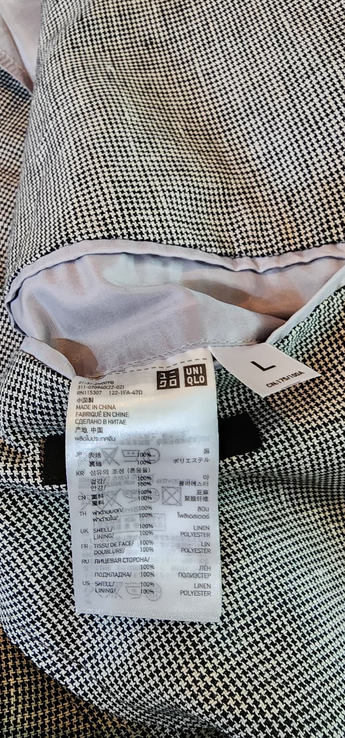 유니클로 100%리넨 자켓 L 상품이미지9