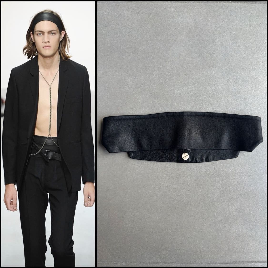 앤드뮐미스터 레더 헤어밴드 상품이미지1