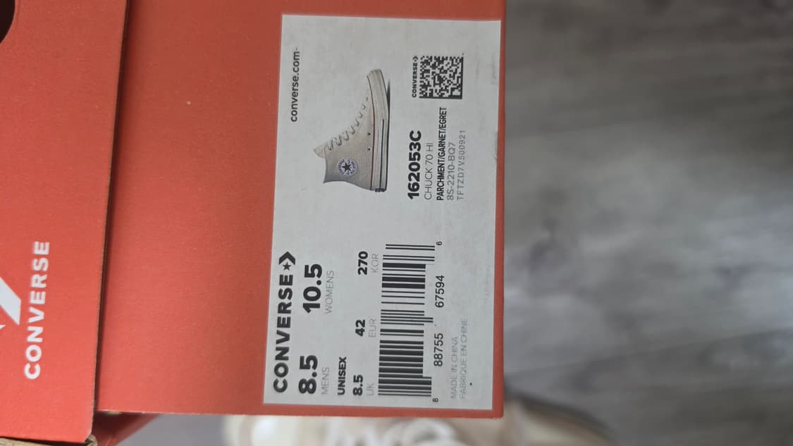 컨버스 척 70 클래식 파치먼트 270 판매 상품이미지9