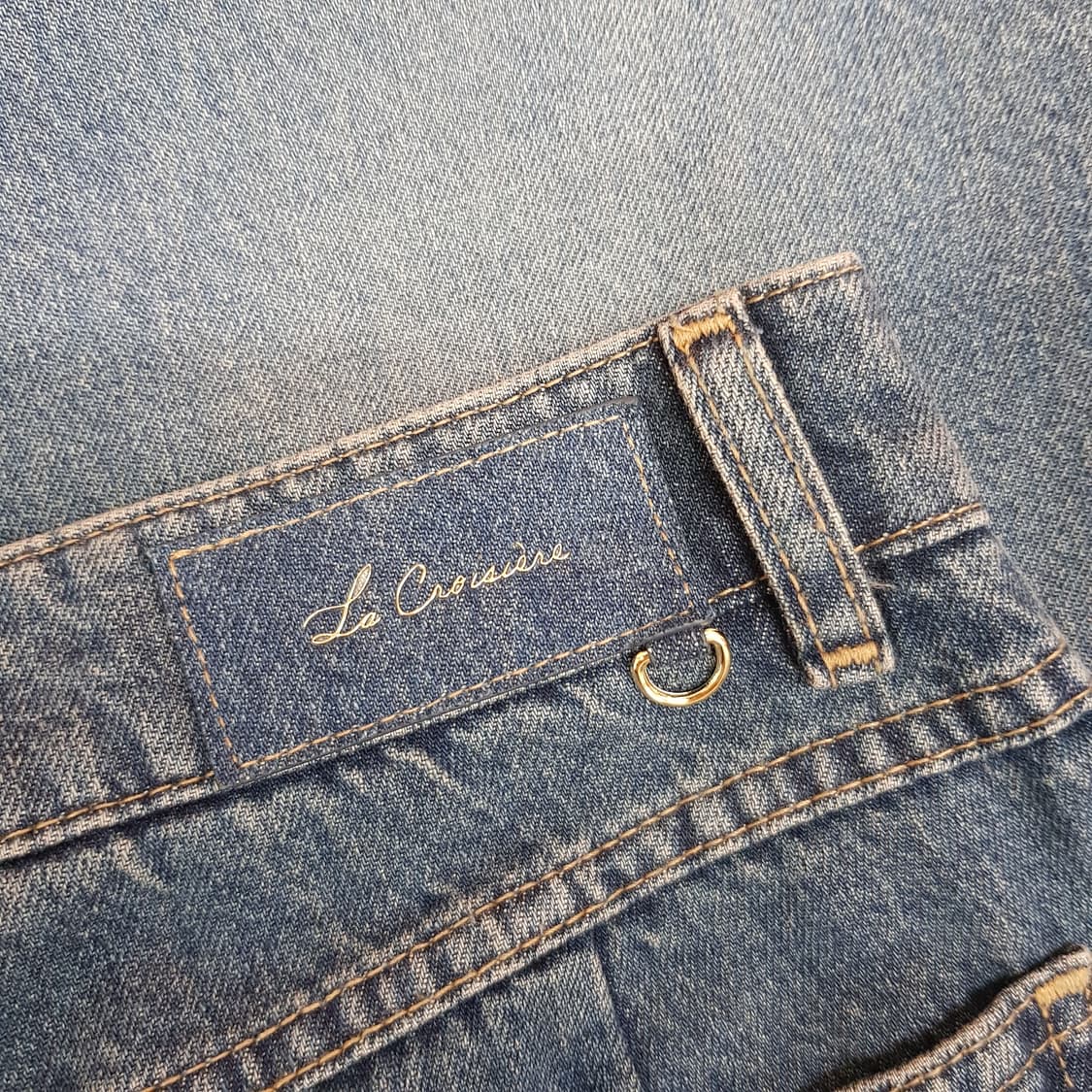 한섬 SJSJ 2025 워싱 스트레이트 데님 팬츠 61-90사이즈 상품이미지7