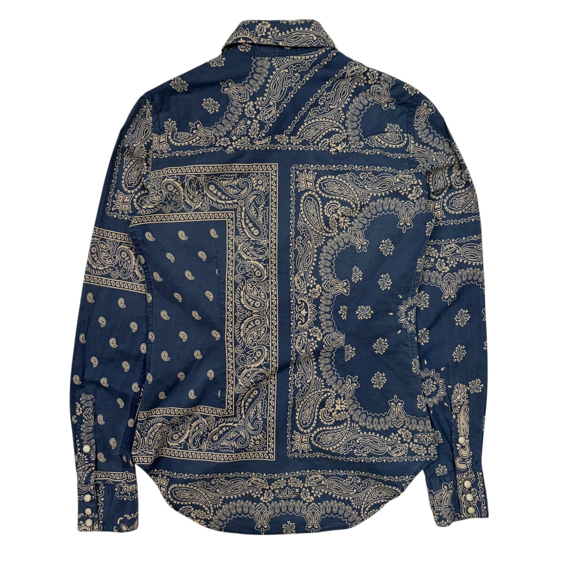 폴로 랄프 로렌 페이즐리 패턴 웨스턴 셔츠 S 상품이미지4