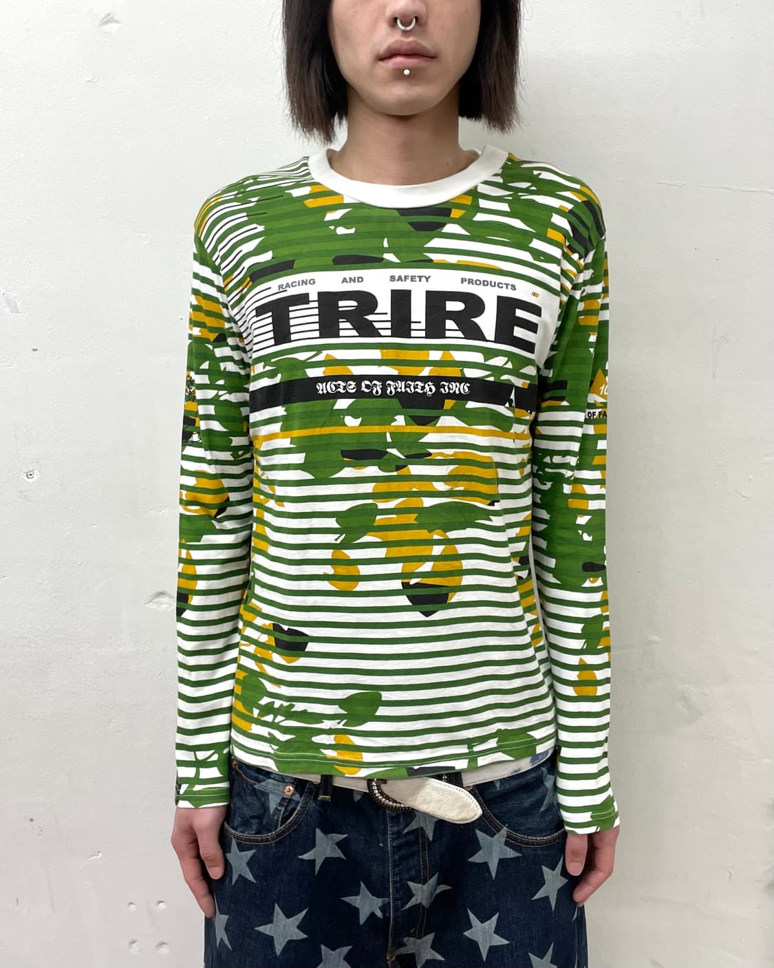 trire green tie die 15 striped sleeve 상품이미지2