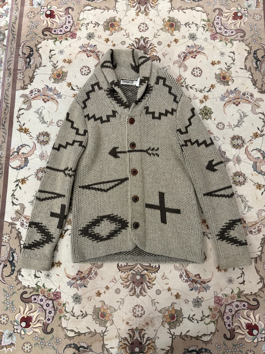 탑맨 나바호패턴 코위찬자켓 상품이미지1