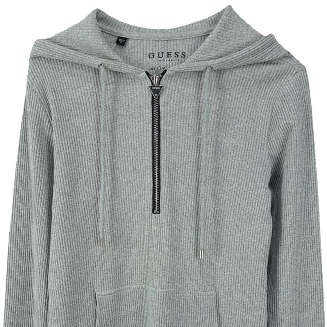 [게스] 비즈 하프집업 반집업 니트 후드티 그레이 M20087 상품이미지4