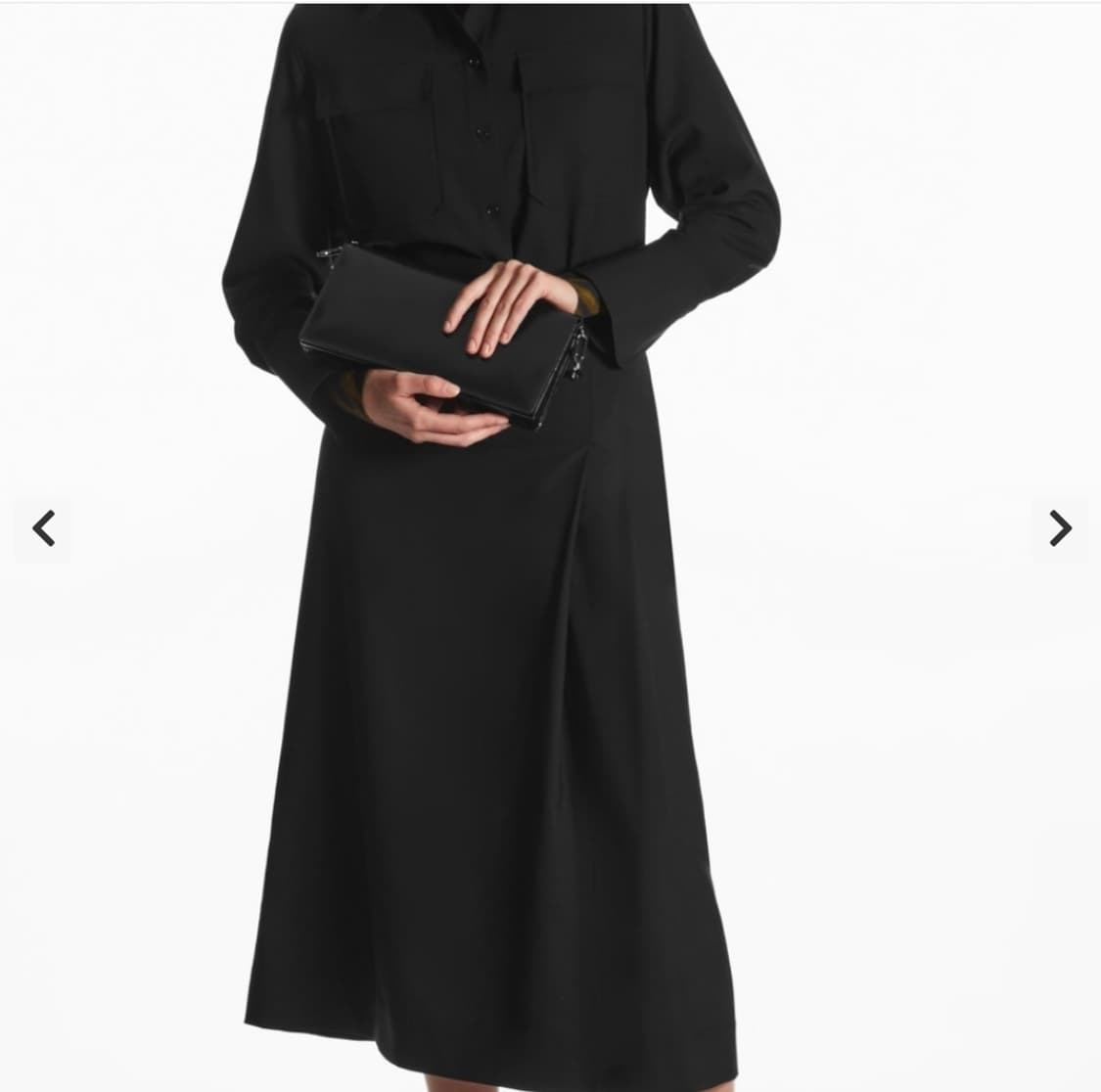 COS 플리츠 울 미디 랩 스커트 EUR32 상품이미지9