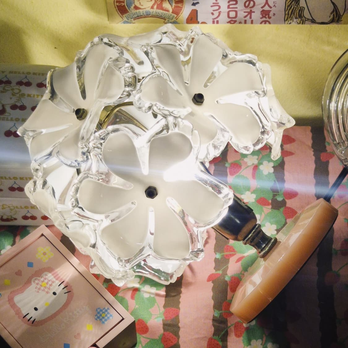 키시마 레트로 핑크 마블 부케 꽃잎 램프 상품이미지10