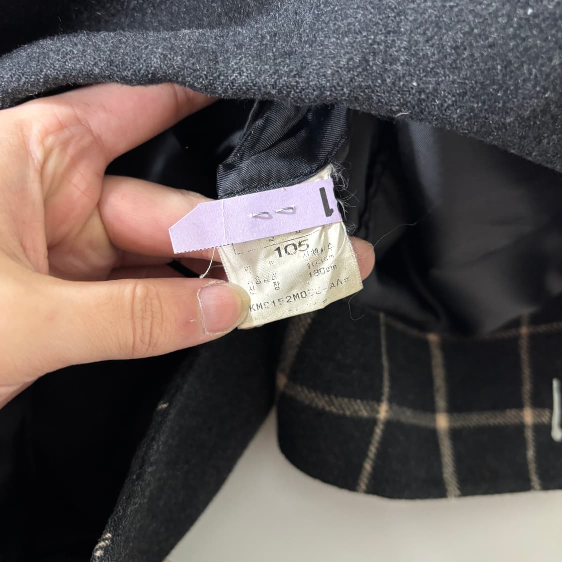 105 빈폴 블랙 울 발마칸코트 상품이미지5