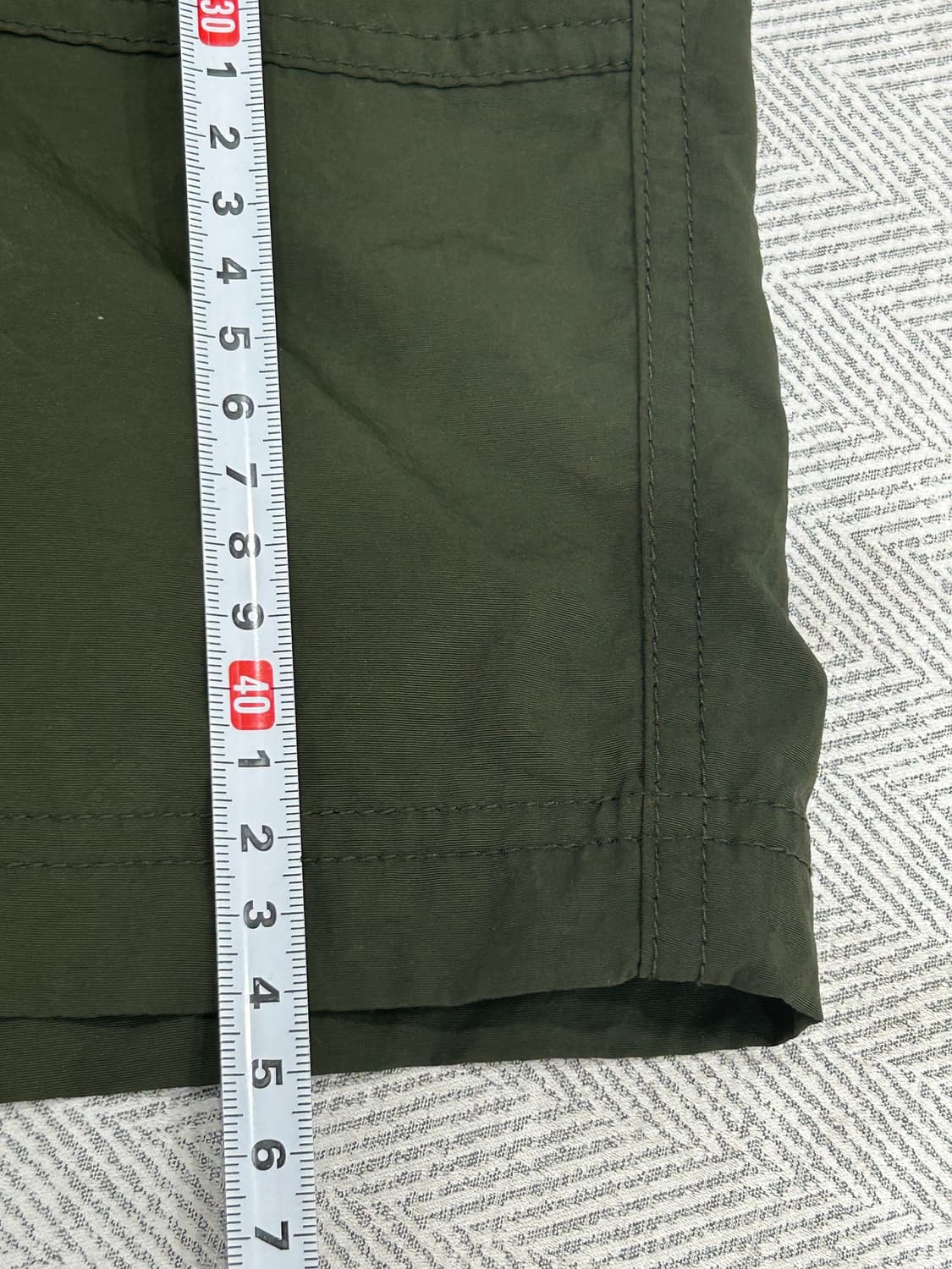 무탠다드 카키 나일론 벨티드 반바지  상품이미지9