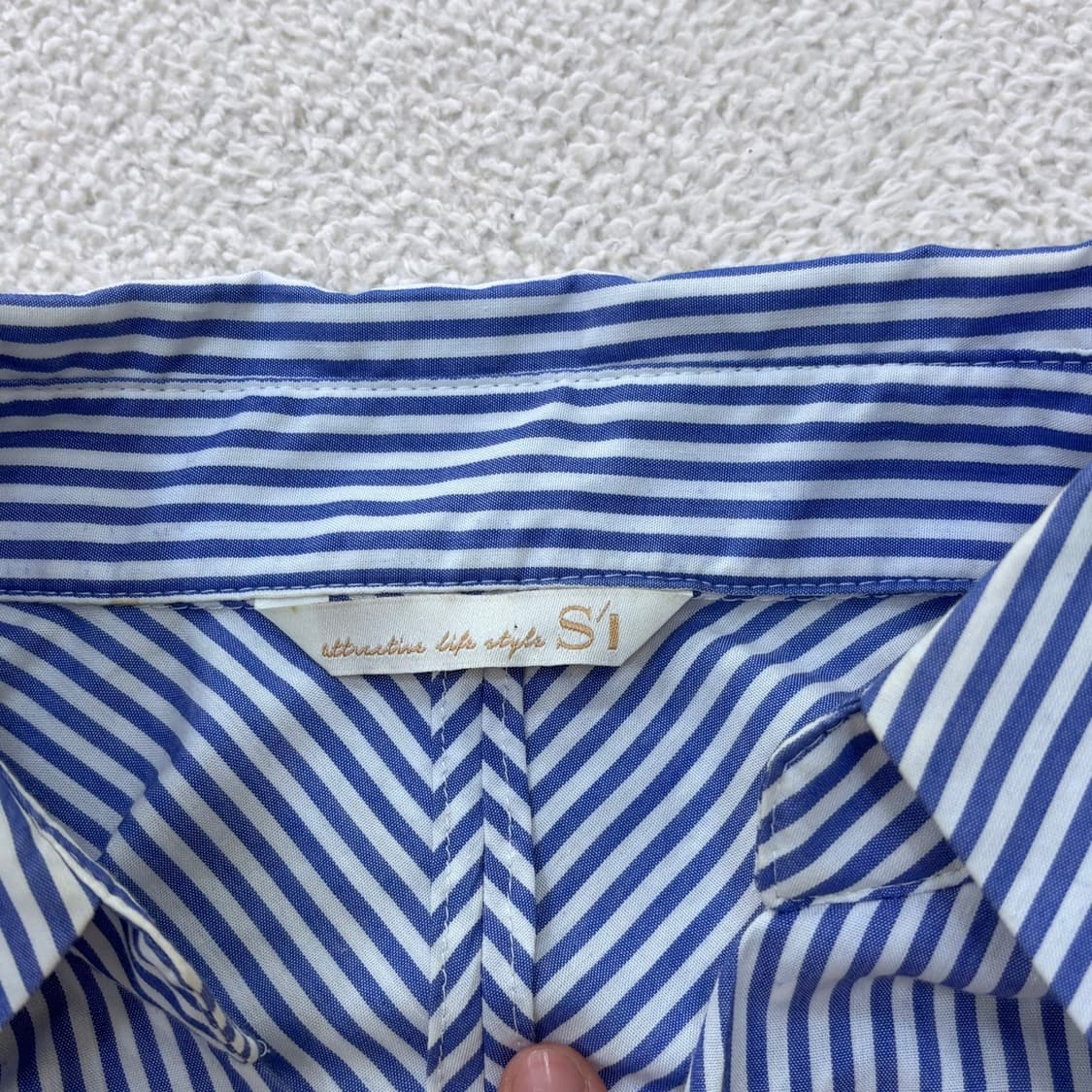 85(55) SI 줄무늬 여성 블라우스 0416E 상품이미지3
